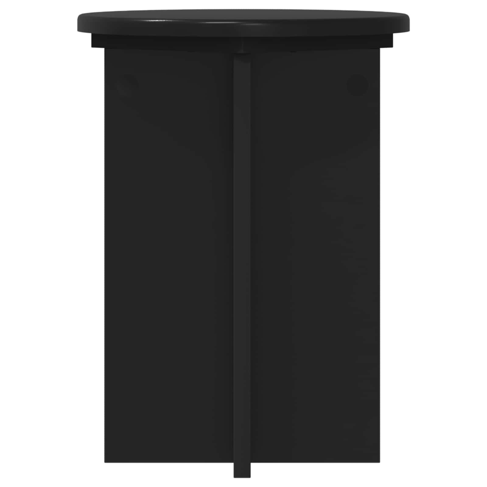 Stalak za biljke 2 pcs Crna Ø29,5 x 40 cm Konstruirano drvo