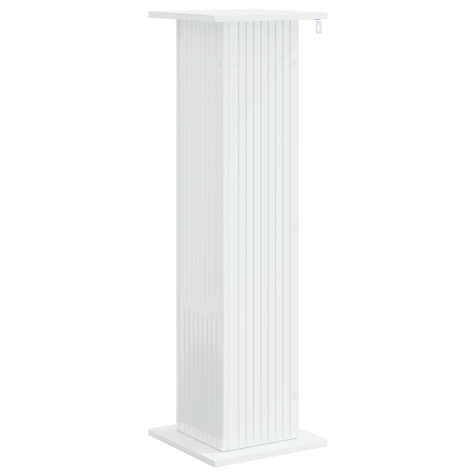 Stalak za biljke Bijela visokog sjaja 30,5 x 30 x 100,5 cm