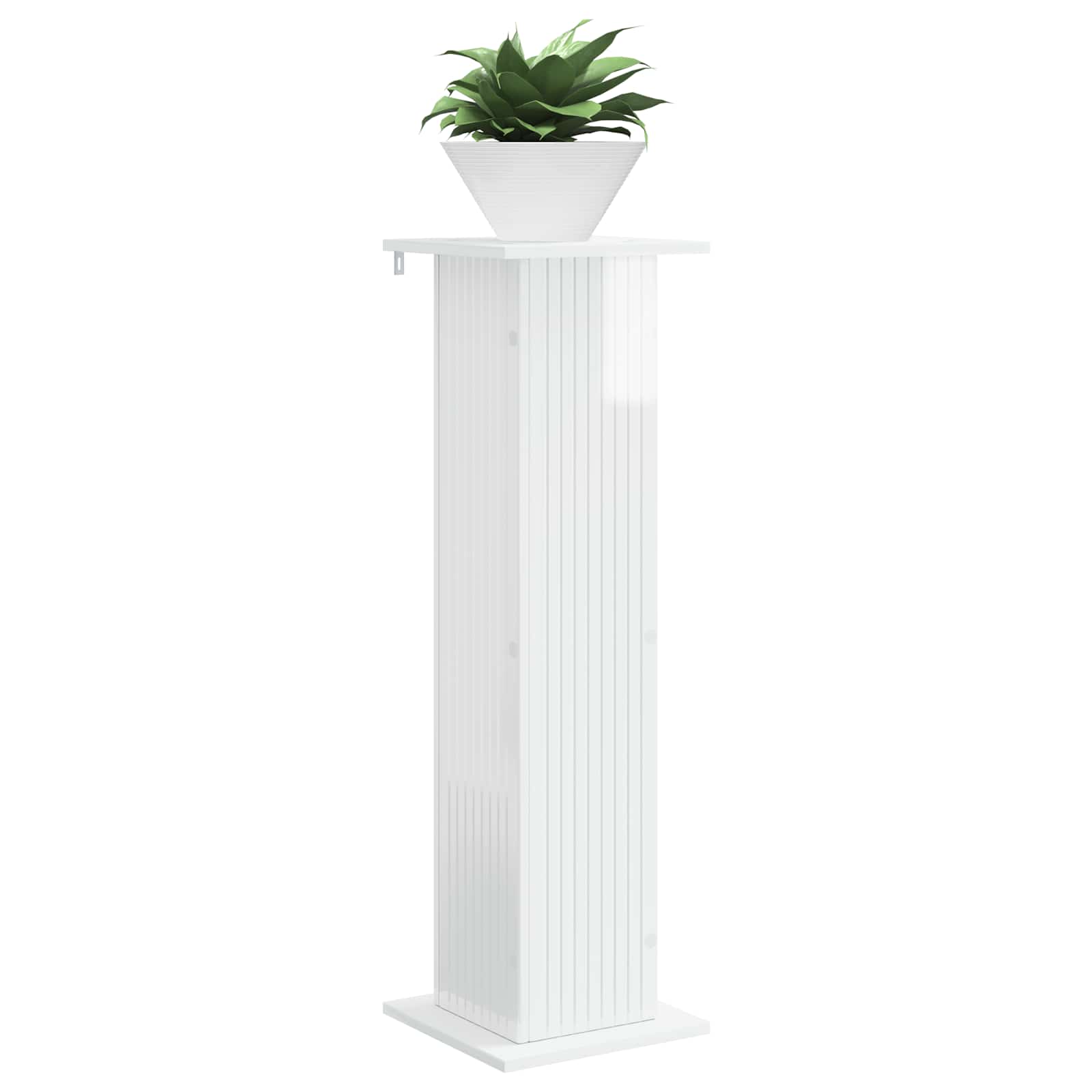 Stalak za biljke Bijela visokog sjaja 30,5 x 30 x 100,5 cm