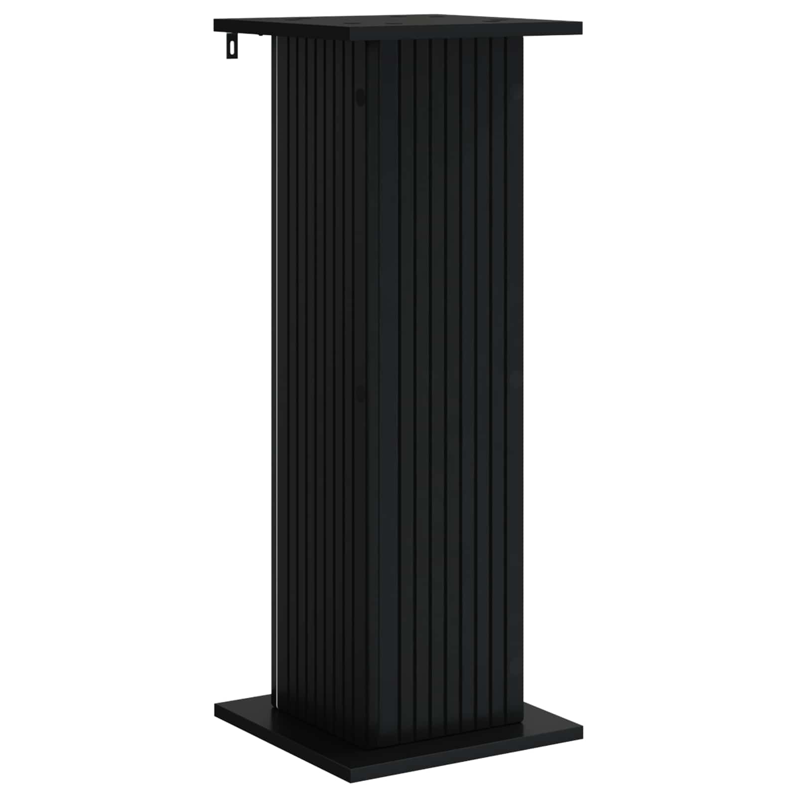 Stalak za biljke Crna 30,5 x 30 x 80,5 cm Konstruirano drvo