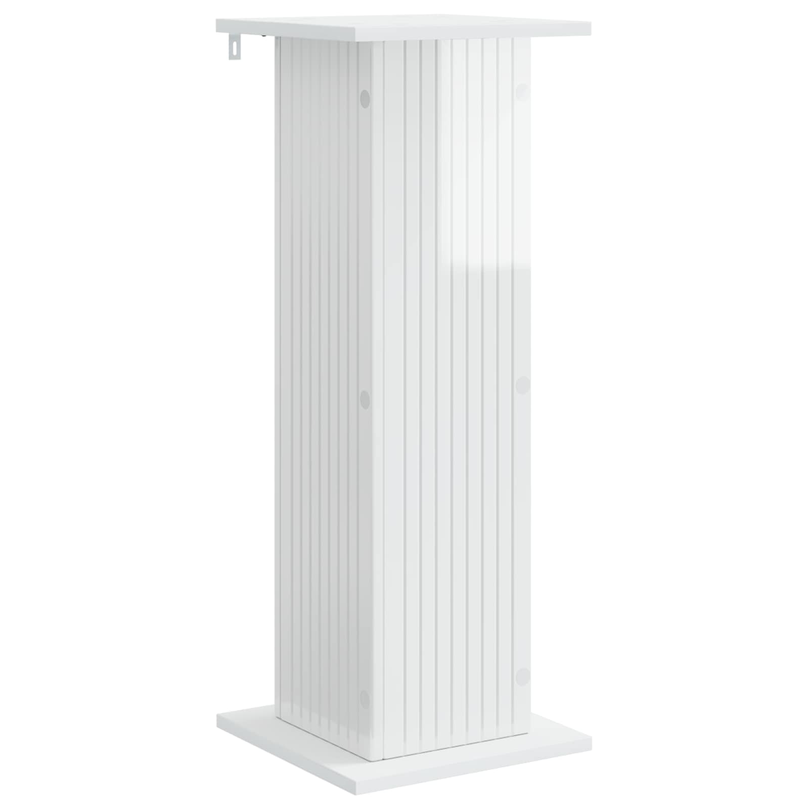 Stalak za biljke Bijela visokog sjaja 30,5 x 30 x 80,5 cm
