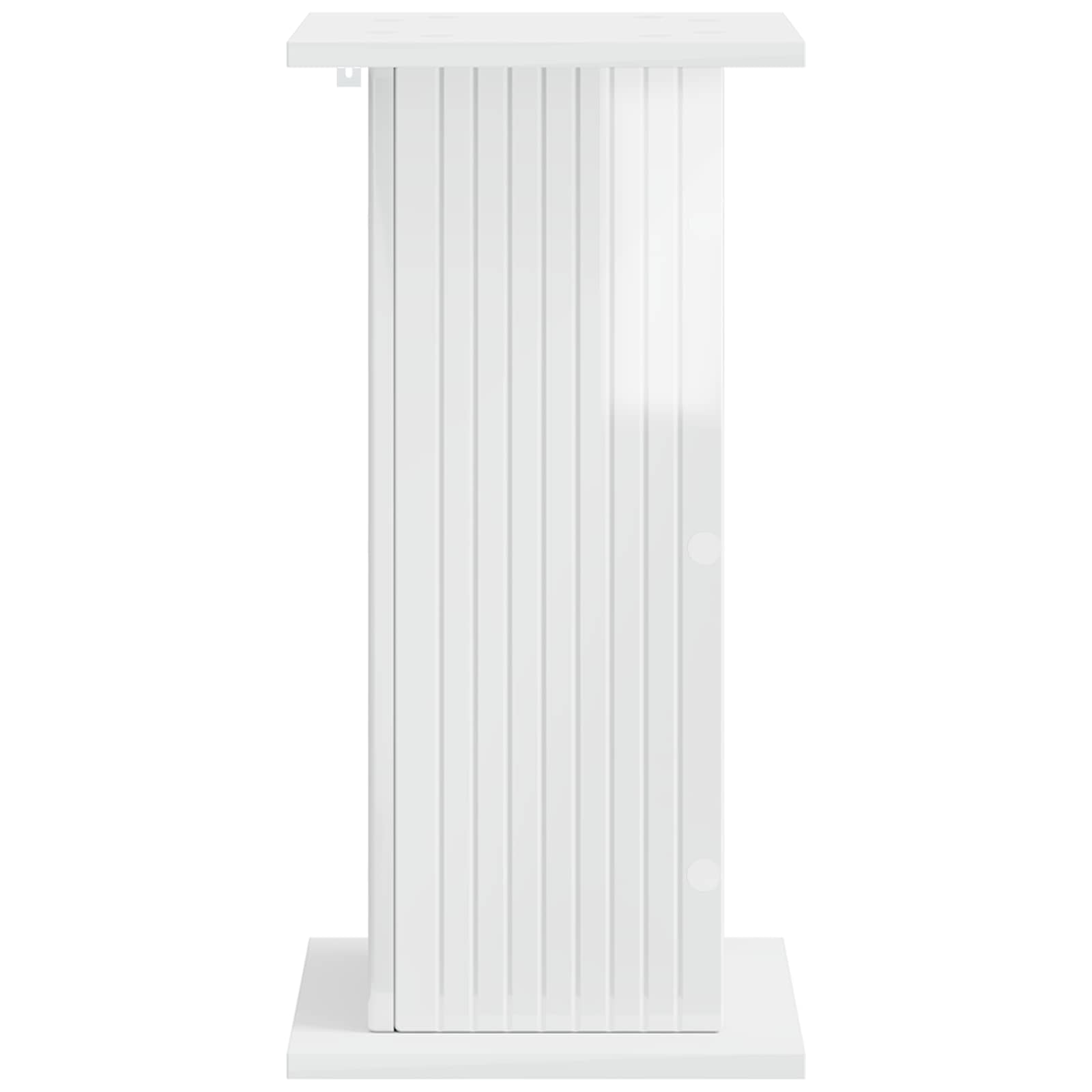 Stalak za biljke 2 pcs Bijela visokog sjaja 30,5 x 30 x 60,5 cm