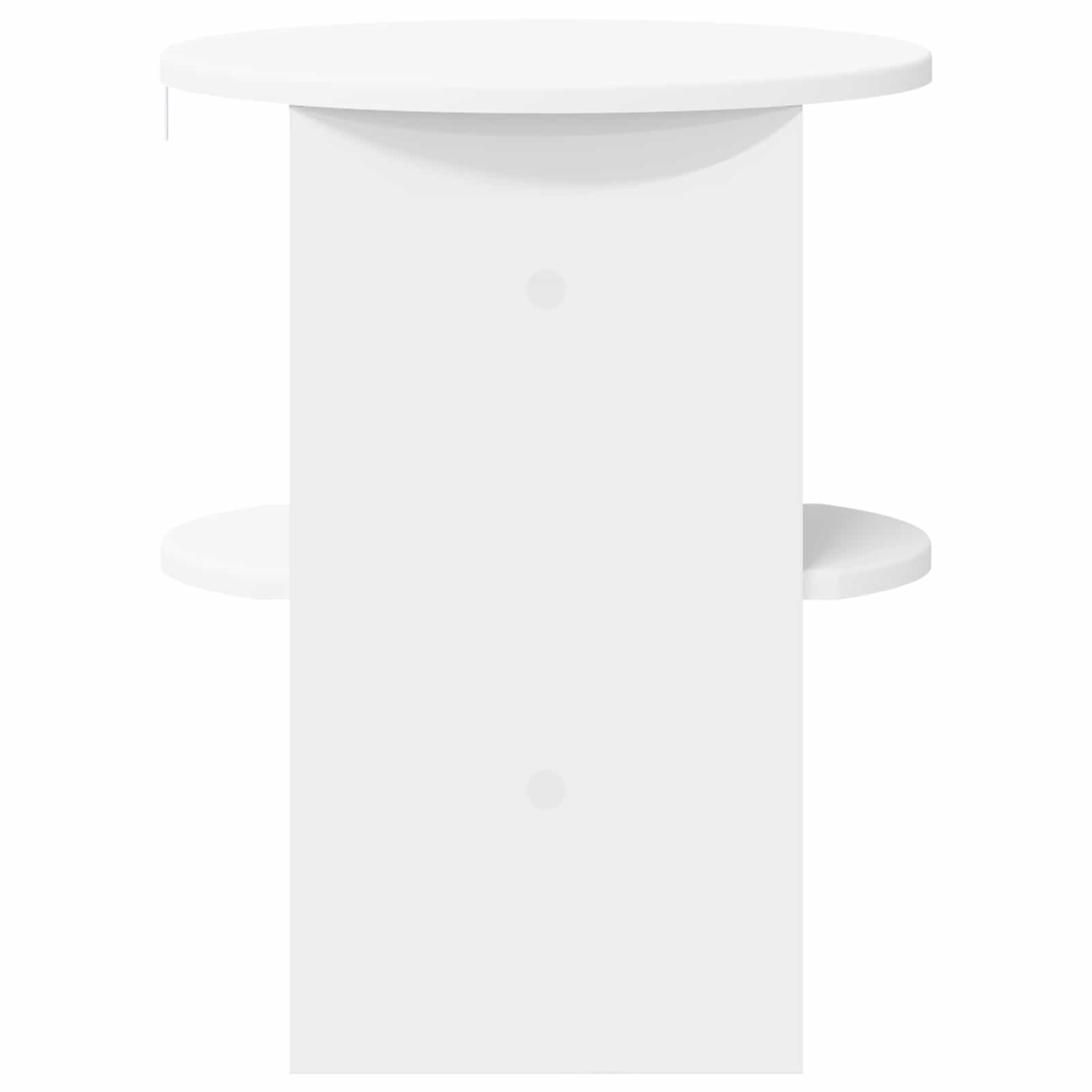 Pomoćni ormarić 2 pcs Bijeli Ø40 x 50 cm Konstrukcijsko drvo