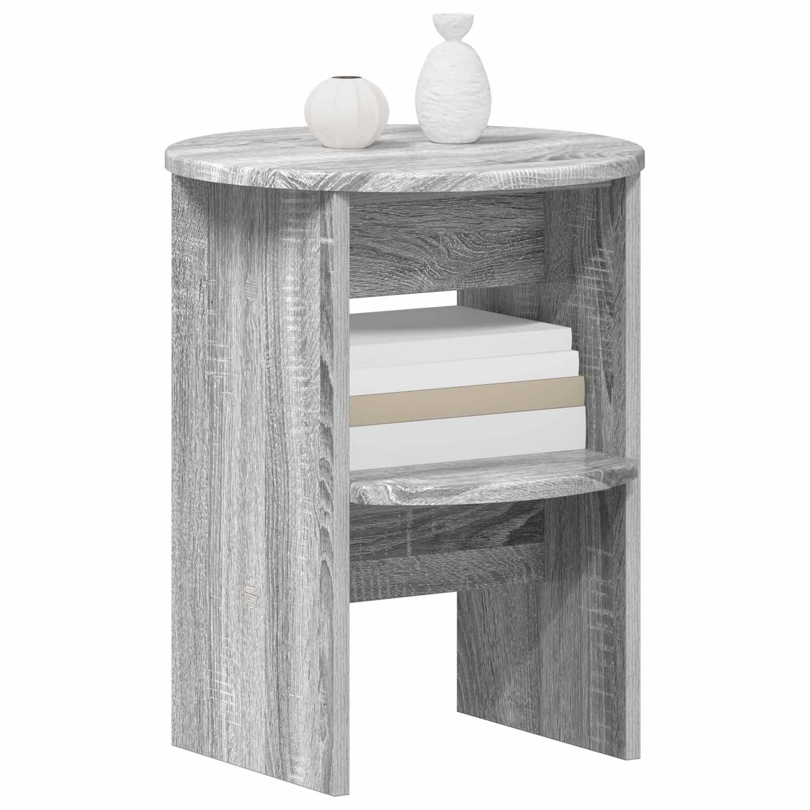 Pomoćni ormarić 2 pcs Sivi Sonoma Ø40 x 50 cm