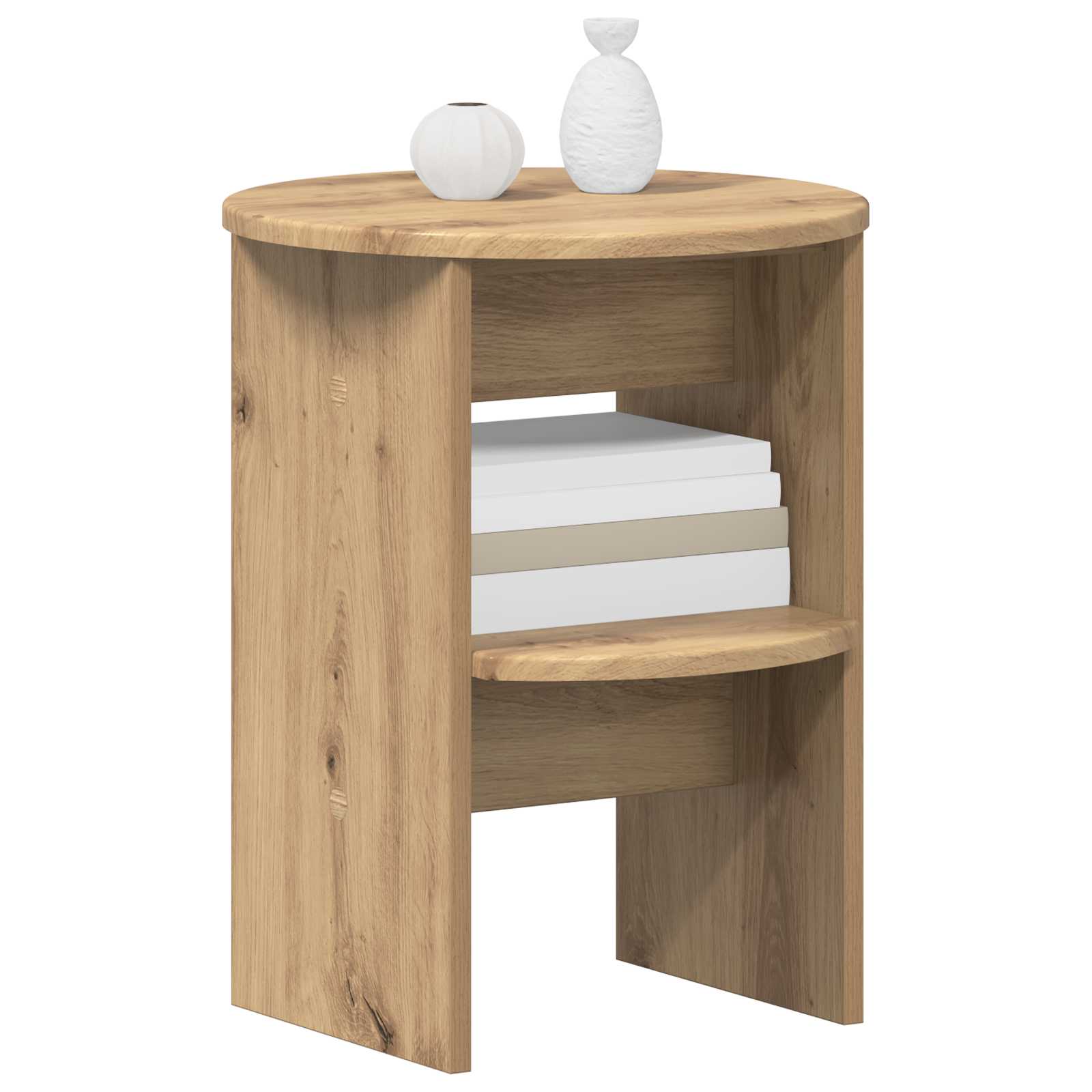 Pomoćni ormarić 2 pcs Zanatski Hrast Ø40 x 50 cm
