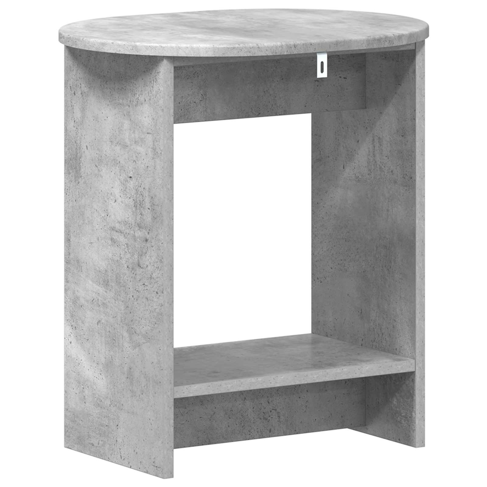 Bocni stol Betonska siva 50 x 39,5 x 55 cm Konstruirano drvo