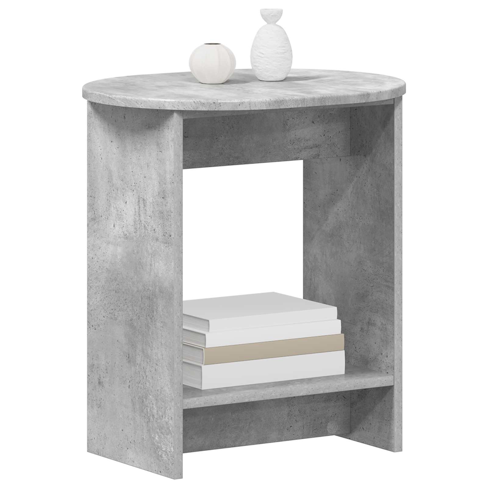 Bocni stol Betonska siva 50 x 39,5 x 55 cm Konstruirano drvo