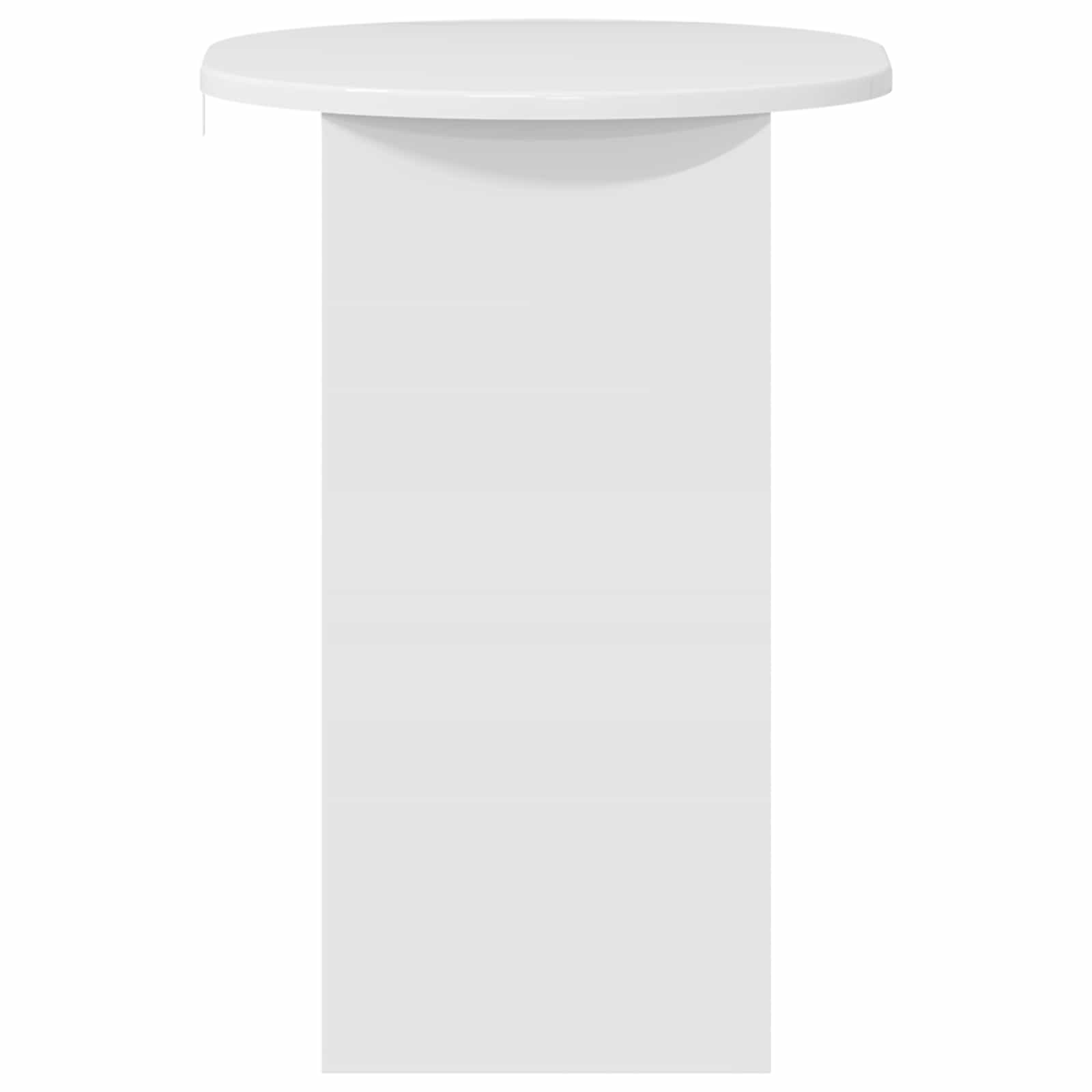 Bocni stol Bijela visokog sjaja 50 x 39,5 x 55 cm