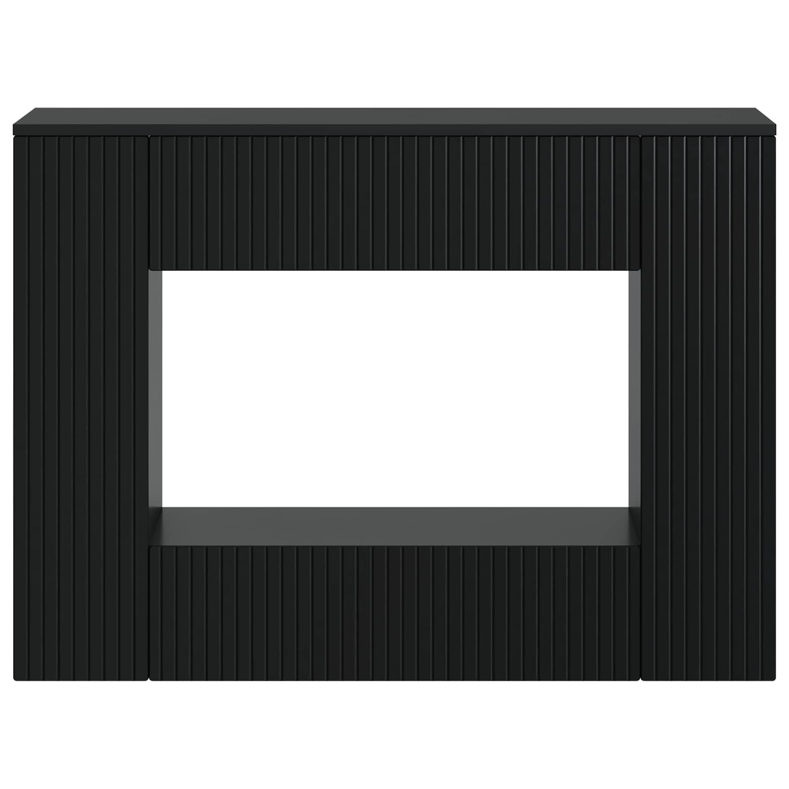 Konzolna stolica Crna 101 x 29 x 74 cm Konstrukcijsko drvo