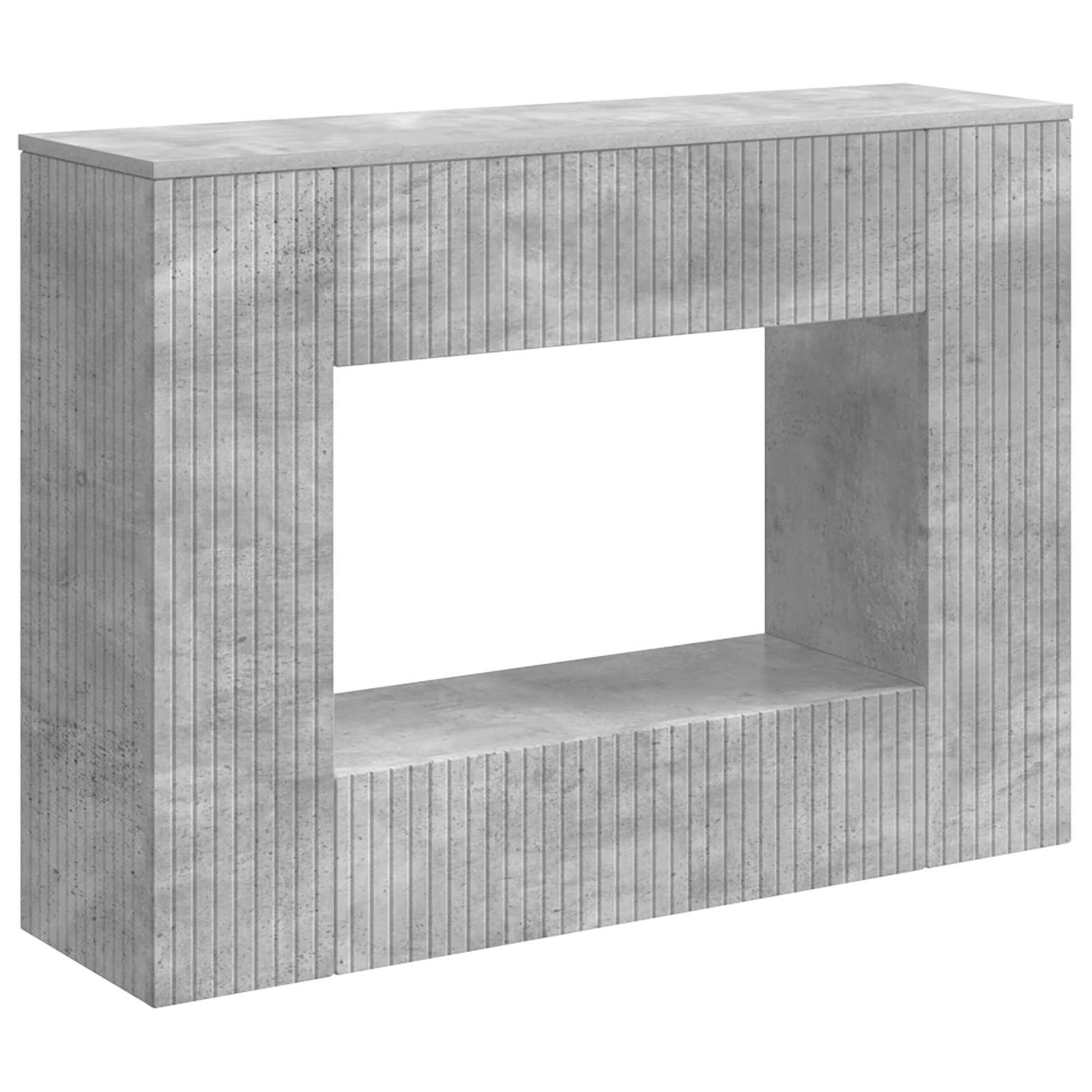 Konzolna stolica Prugasti Betonsko Siva 101 x 29 x 74 cm