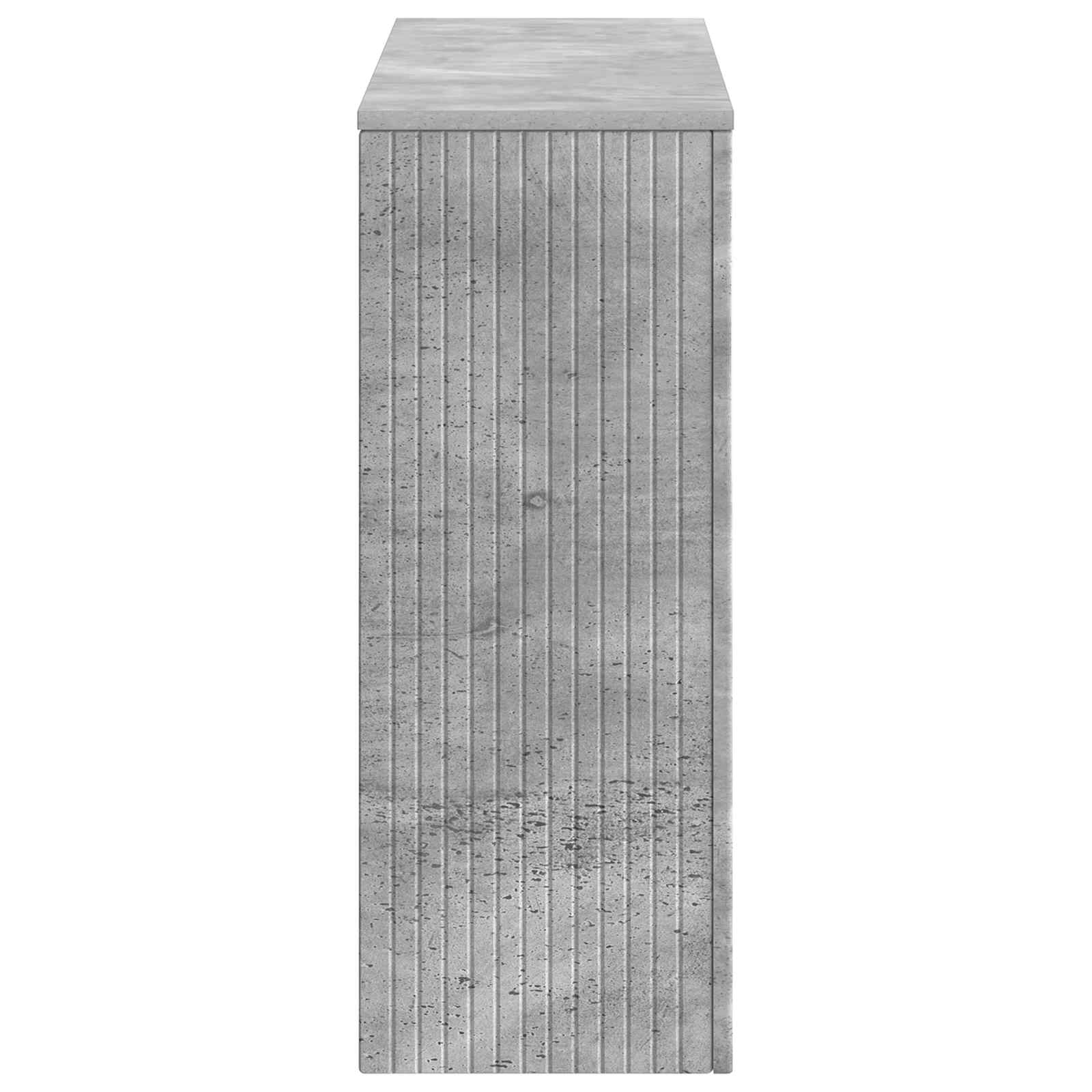 Konzolna stolica Prugasti Betonsko Siva 101 x 29 x 74 cm