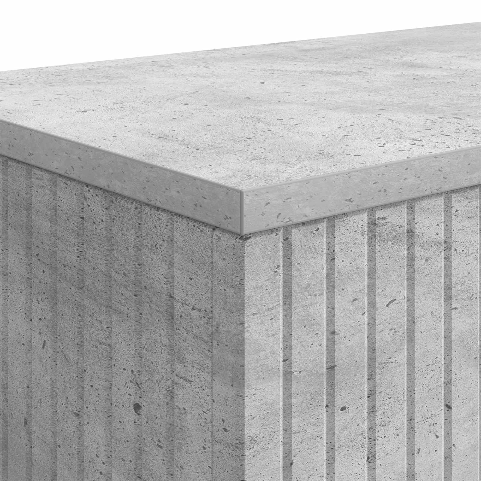 Konzolna stolica Prugasti Betonsko Siva 155 x 29 x 74 cm