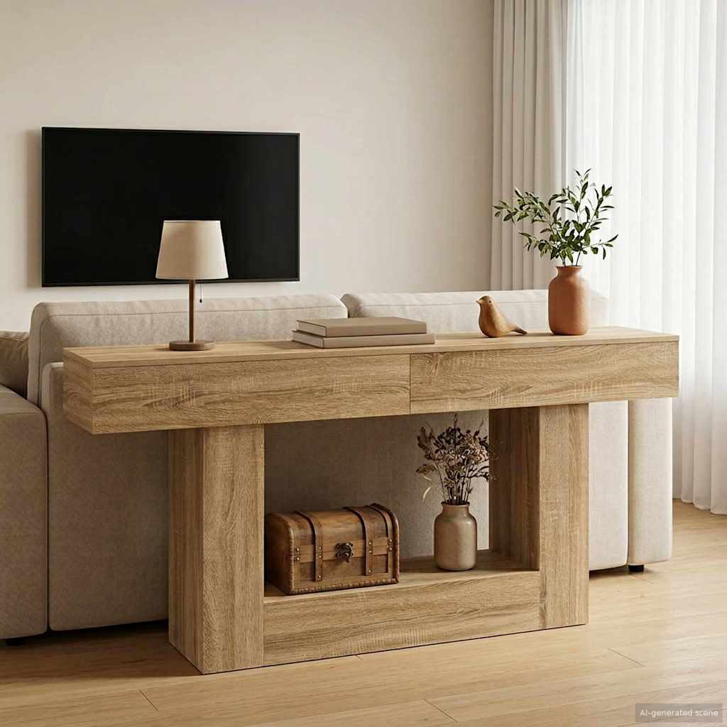 Sonoma hrast 160 x 30 x 74 cm