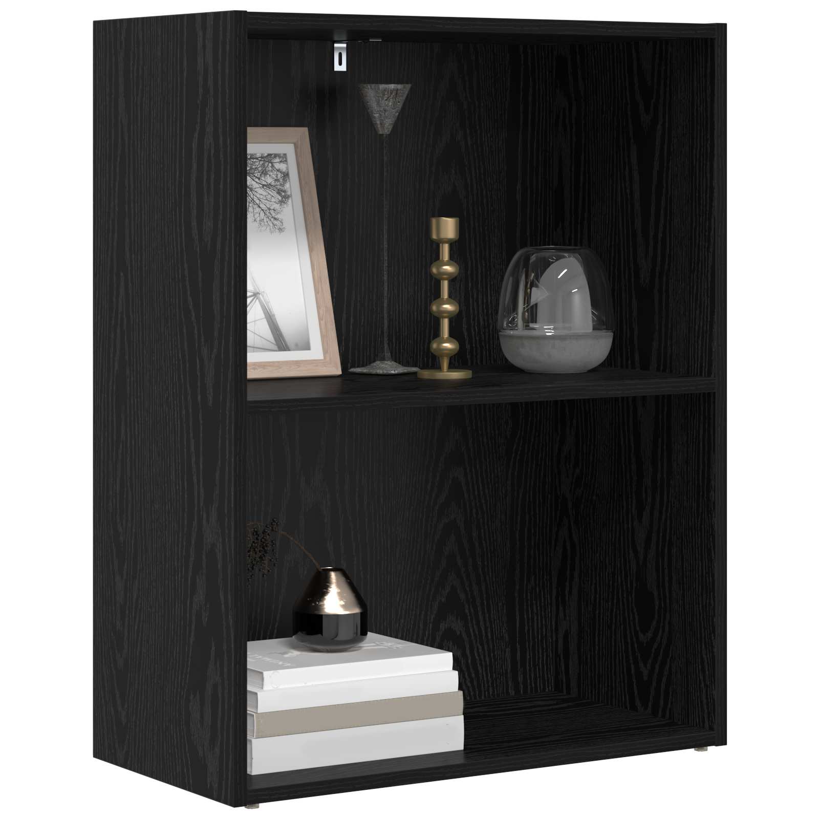 Polica Crni hrast 60 x 30 x 76.5 cm Konstruirano drvo