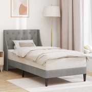 Krevetna konstrukcija Svijetlo siva 100 x 200 cm Baršun