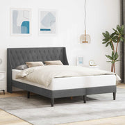 Krevetna konstrukcija Tamno siva 140 x 200 cm Baršun
