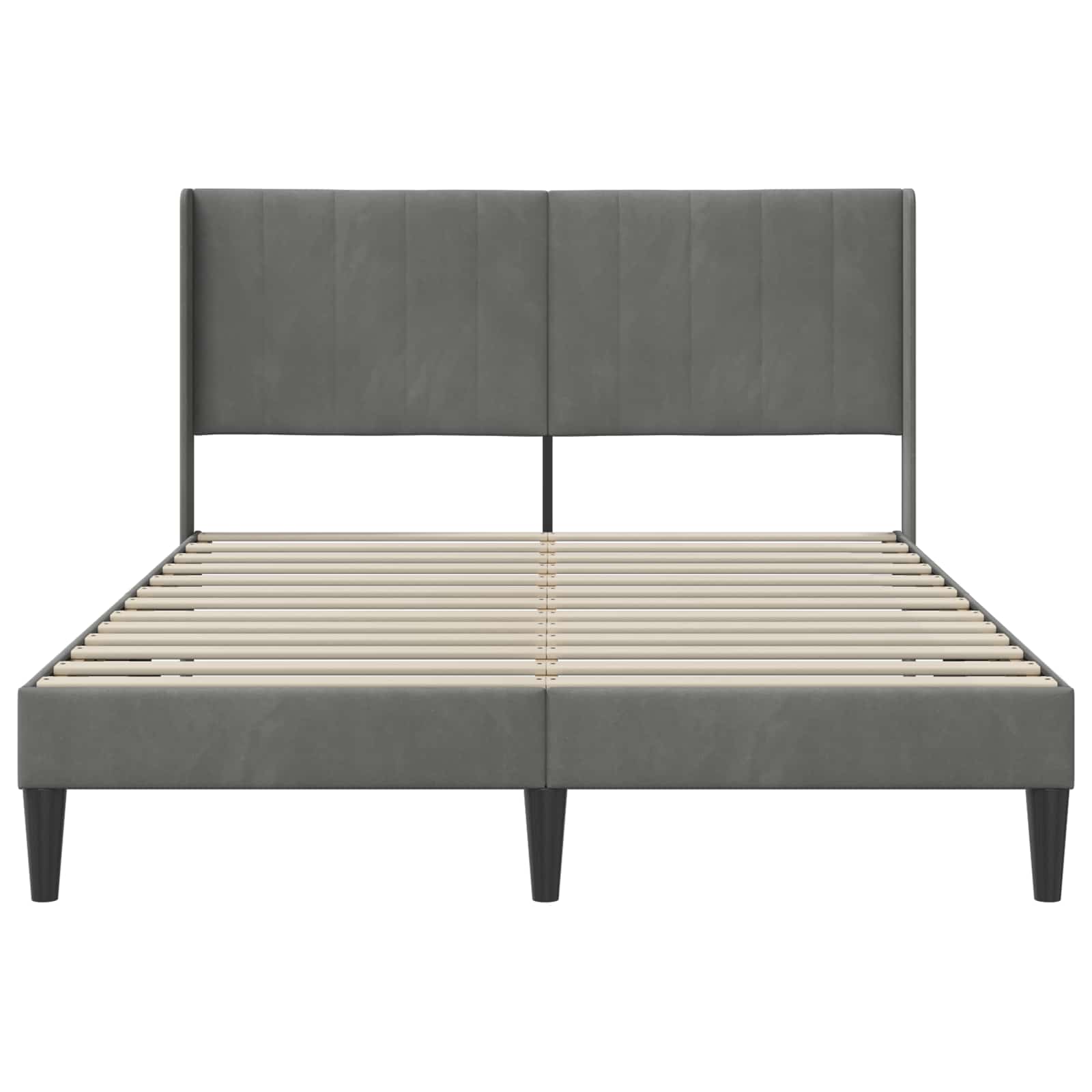 Krevetna konstrukcija Tamnosiva 160 x 200 cm Baršun