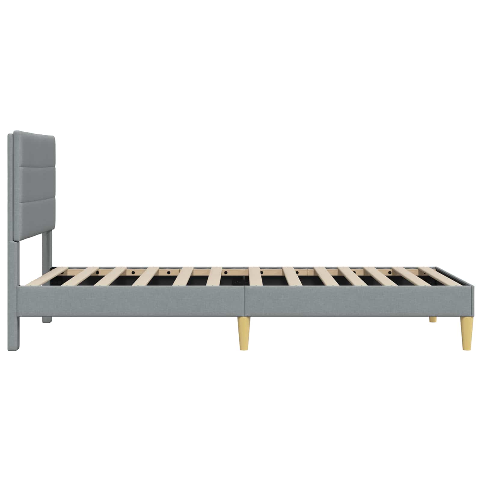 Krevetna konstrukcija Svjetlosiva 90 x 200 cm Tkanina