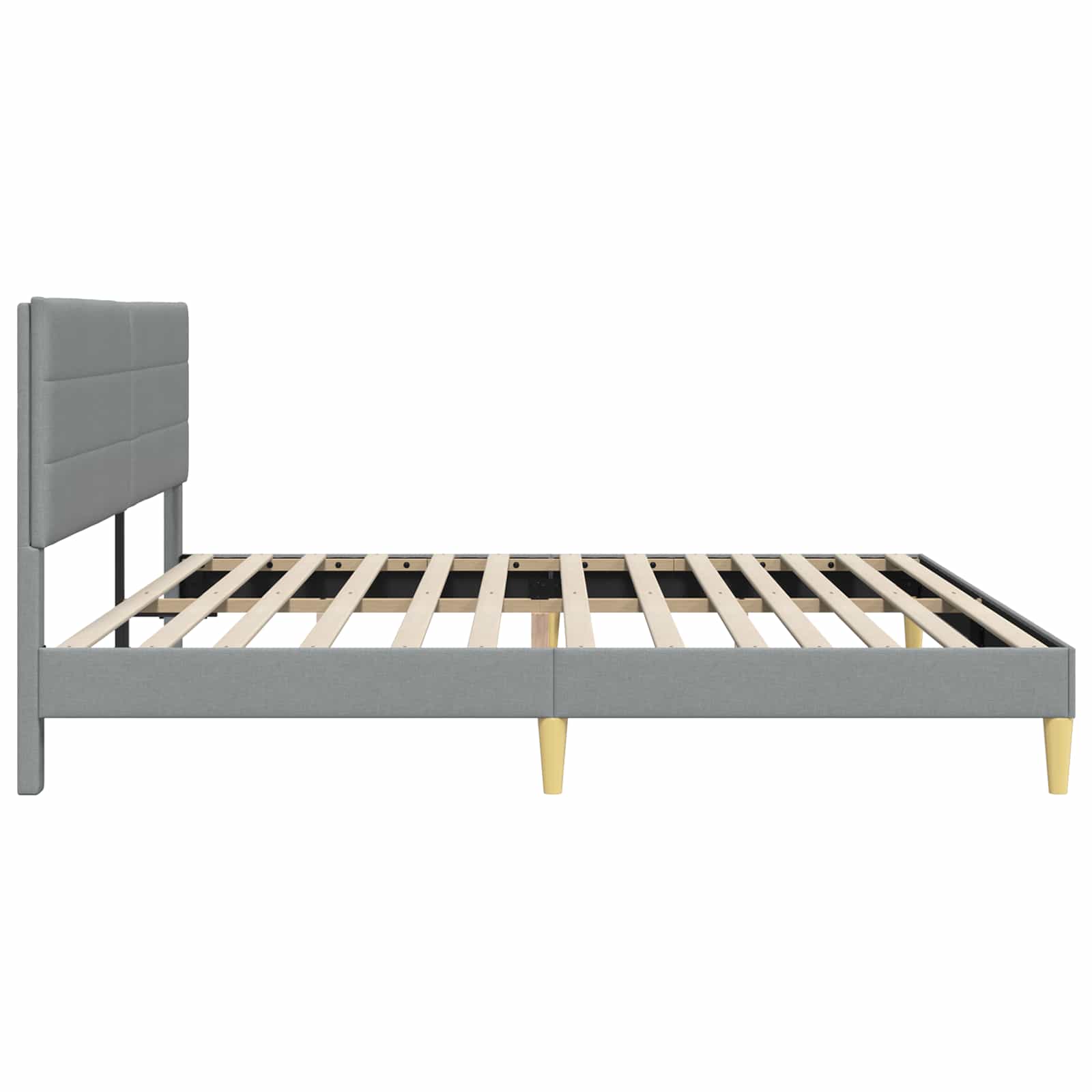 Krevetna konstrukcija Svjetlosiva 180 x 200 cm Tkanina