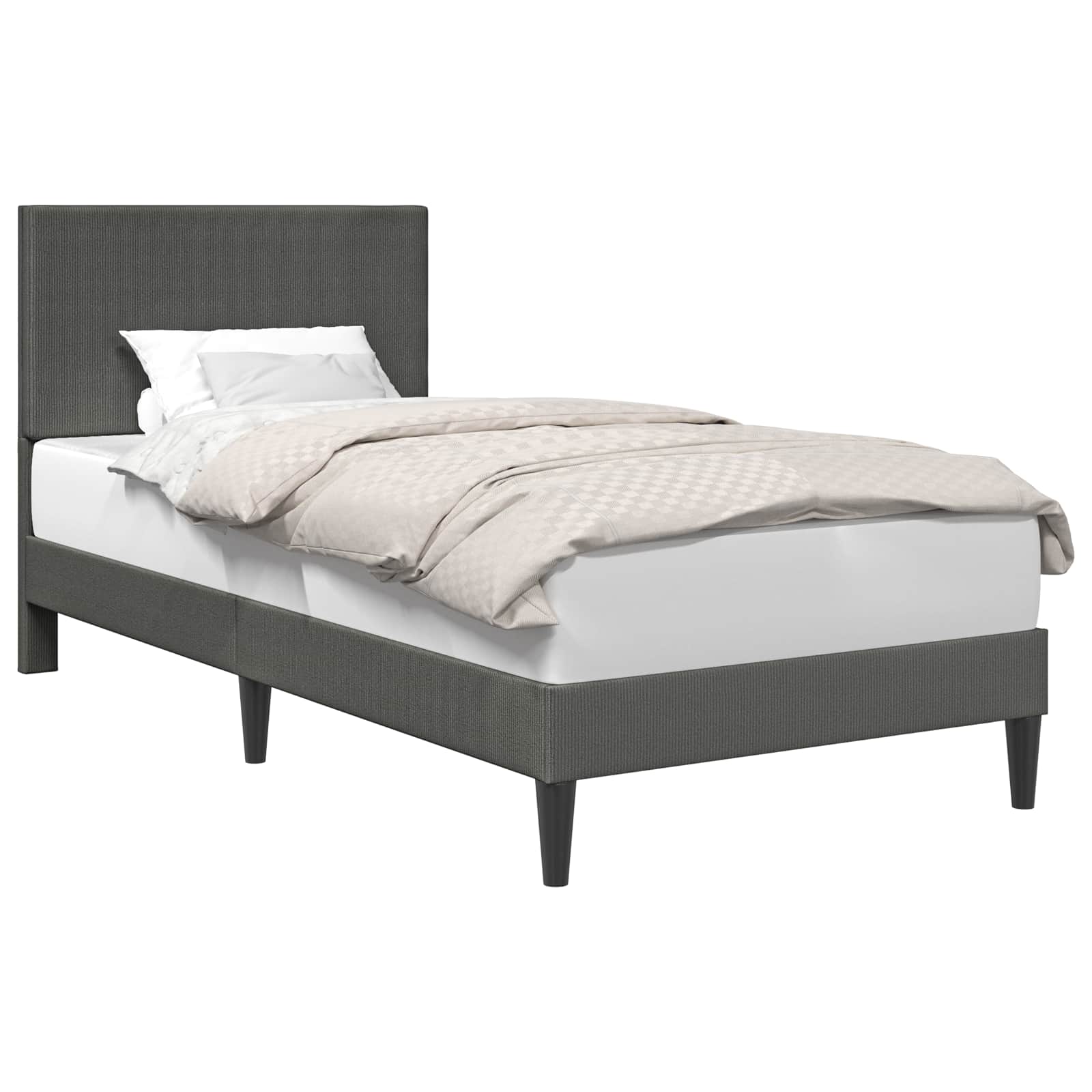Krevetna konstrukcija Tamnosiva 100 x 200 cm Kordura tekstil