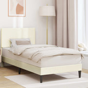 Krevetna konstrukcija Krem 100 x 200 cm Kordura tekstil