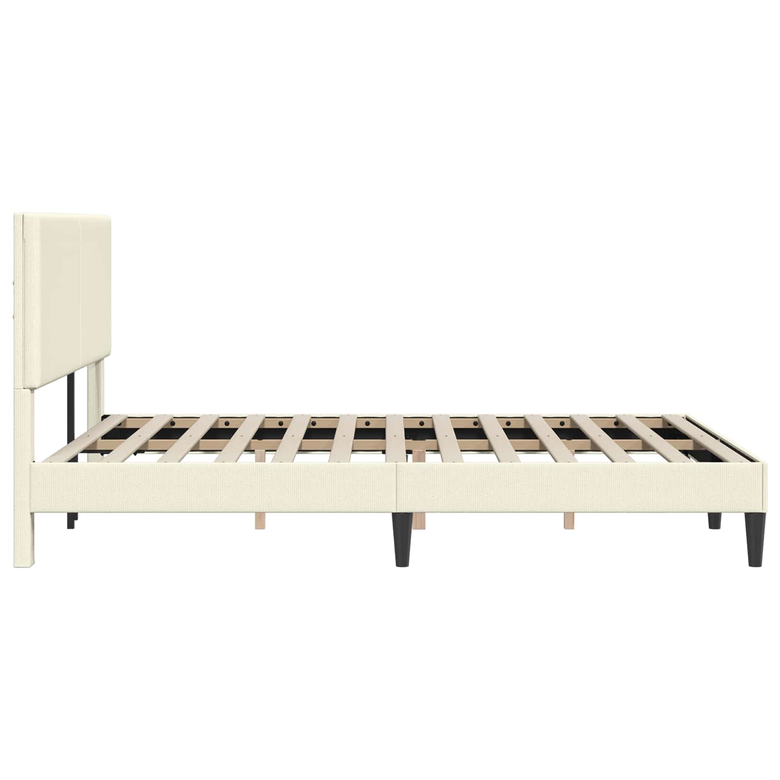 Krevetna konstrukcija Krem 120 x 200 cm Kordura tekstil