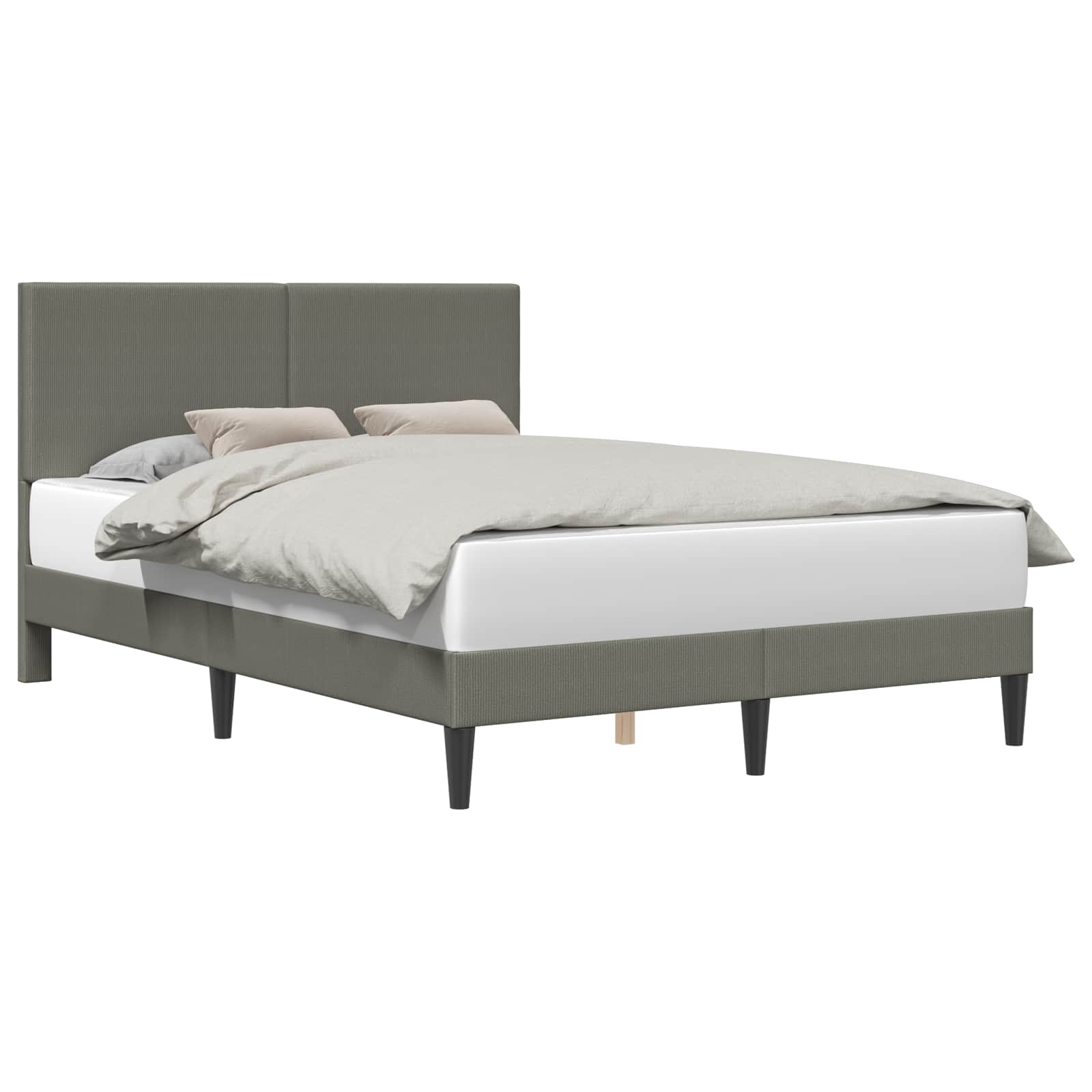 Krevetna konstrukcija Svjetlosiva 140 x 190 cm Kordura tekstil