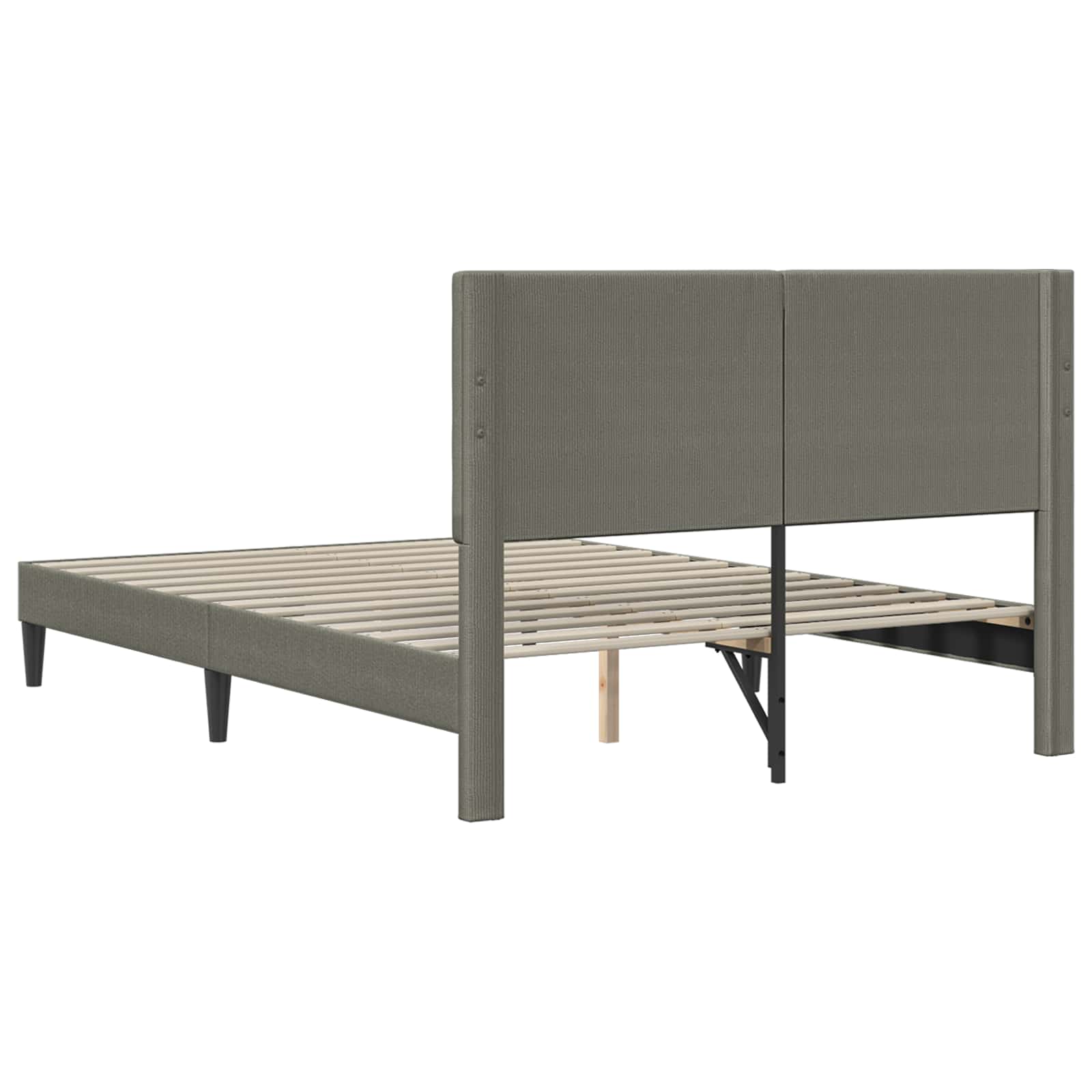 Krevetna konstrukcija Svjetlosiva 140 x 190 cm Kordura tekstil