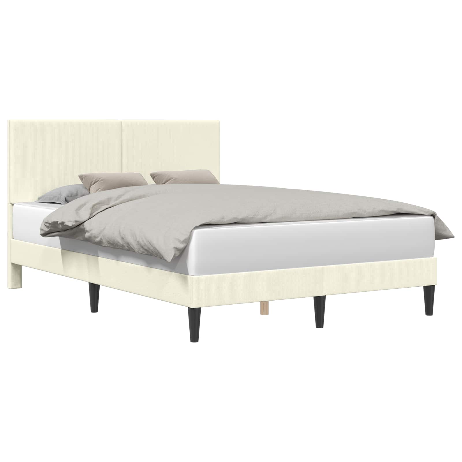 Krevetna konstrukcija Krem 140 x 190 cm Kordura tekstil