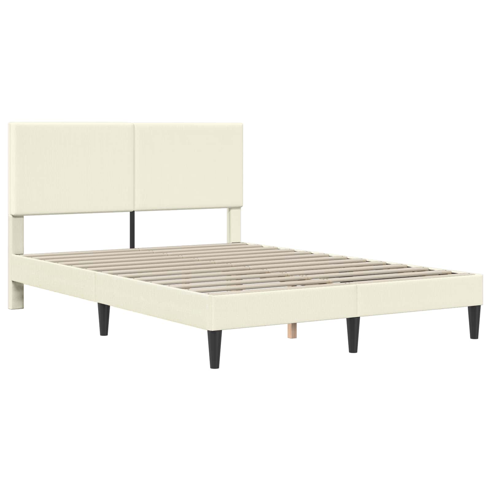 Krevetna konstrukcija Krem 140 x 190 cm Kordura tekstil