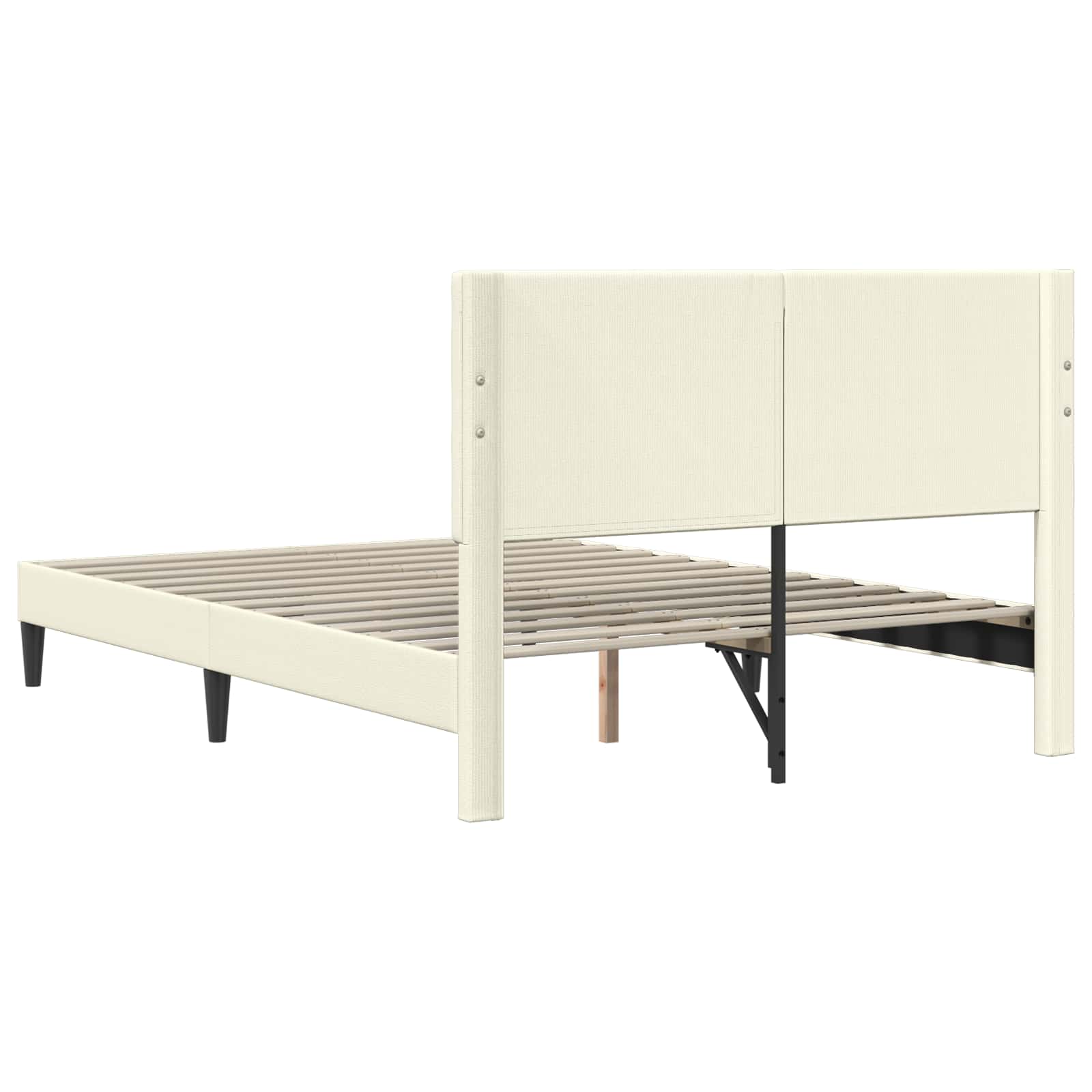 Krevetna konstrukcija Krem 140 x 200 cm Kordura tekstil