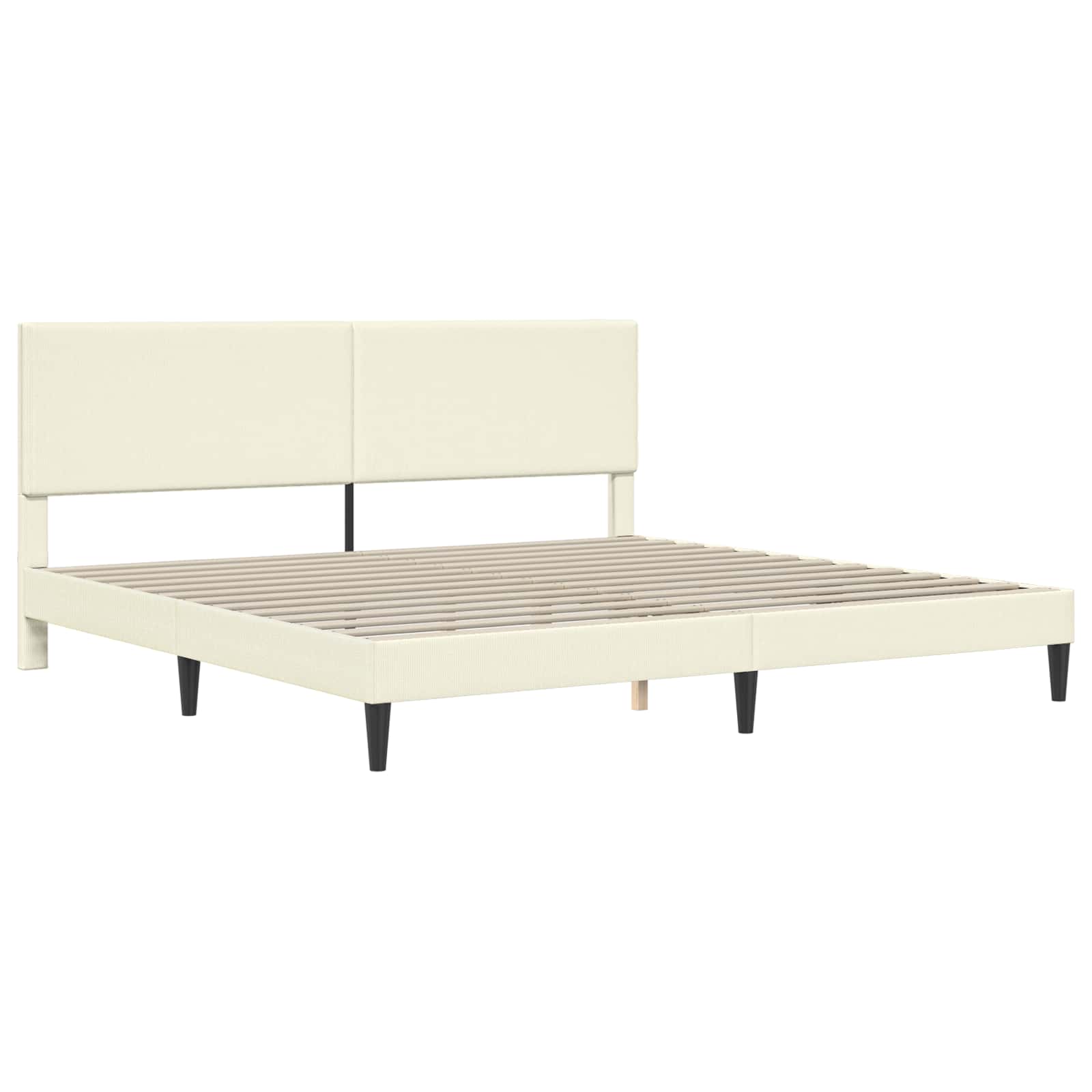 Krevetna konstrukcija Krem 180 x 200 cm Kordura tekstil