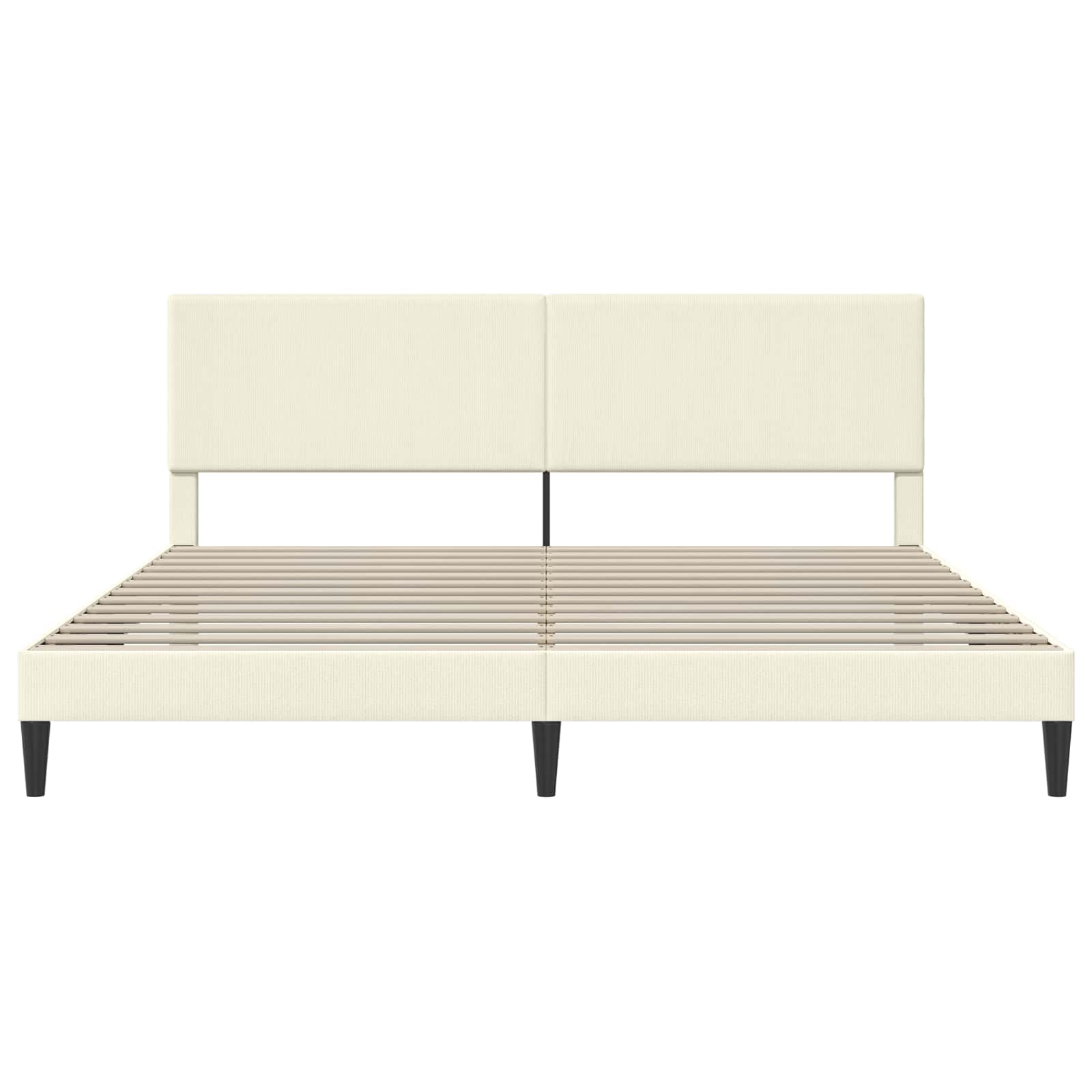 Krevetna konstrukcija Krem 180 x 200 cm Kordura tekstil