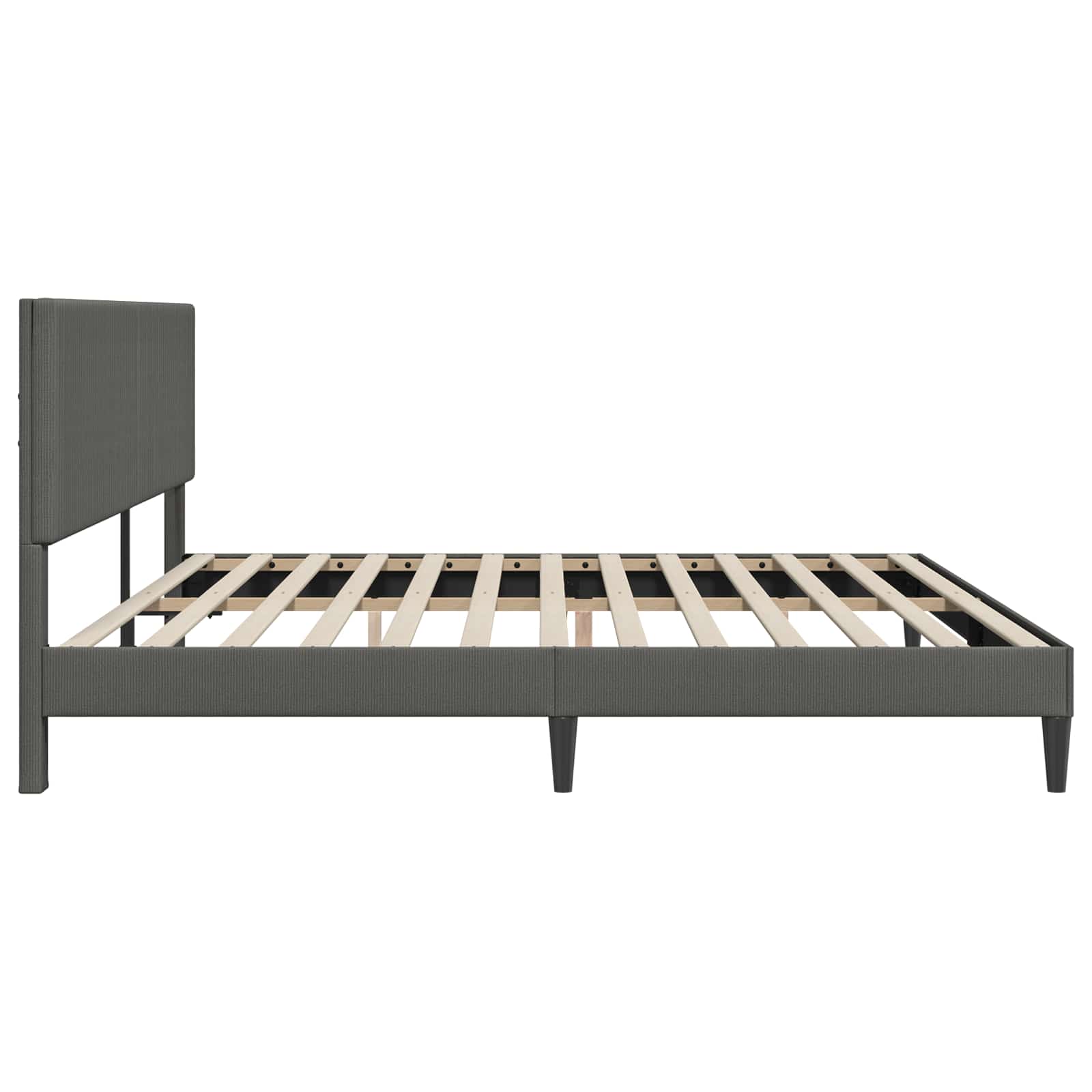 Krevetna konstrukcija Tamnosiva 200 x 200 cm Kordura tekstil