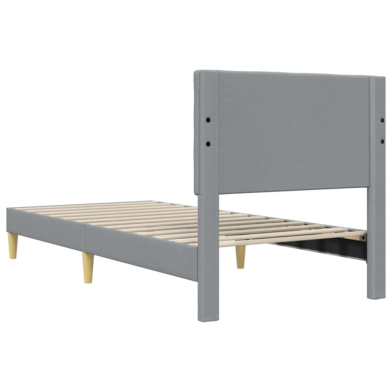 Krevetna konstrukcija Svjetlosiva 100 x 200 cm Tkanina