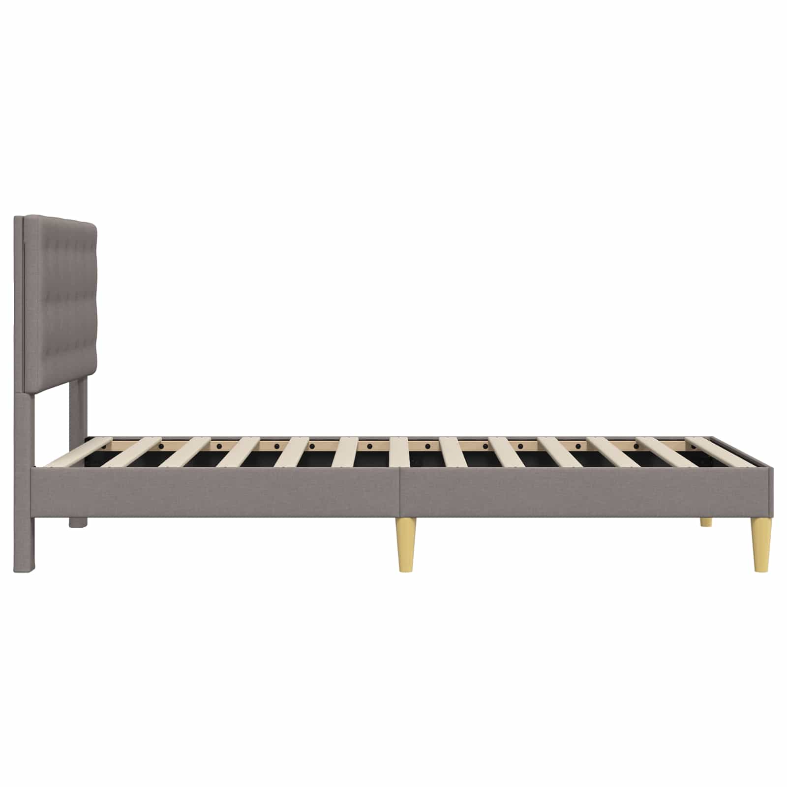 Krevetna konstrukcija Sivosmeđa 100 x 200 cm Tkanina