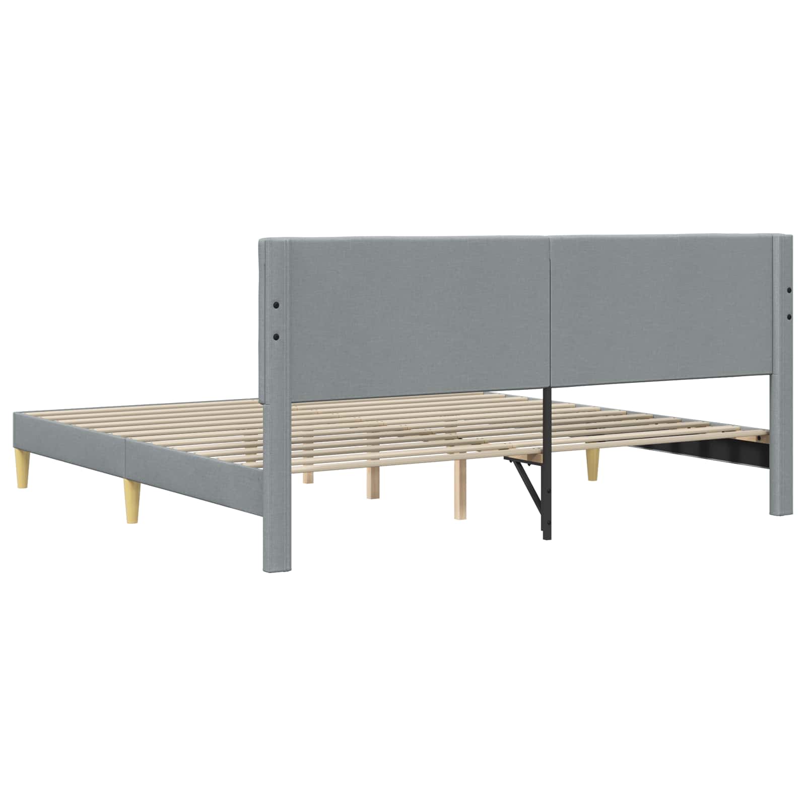 Krevetna konstrukcija Svjetlosiva 180 x 200 cm Tkanina