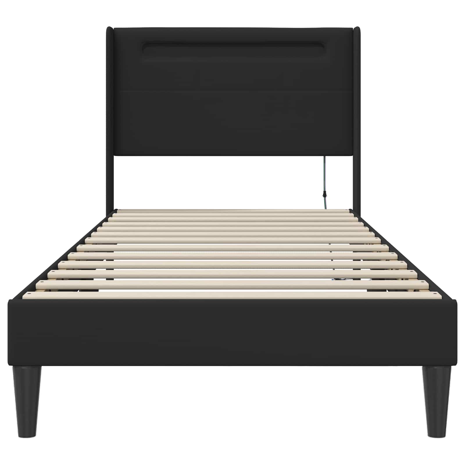 Krevetna konstrukcija Crna 80 x 200 cm Umjetna koža