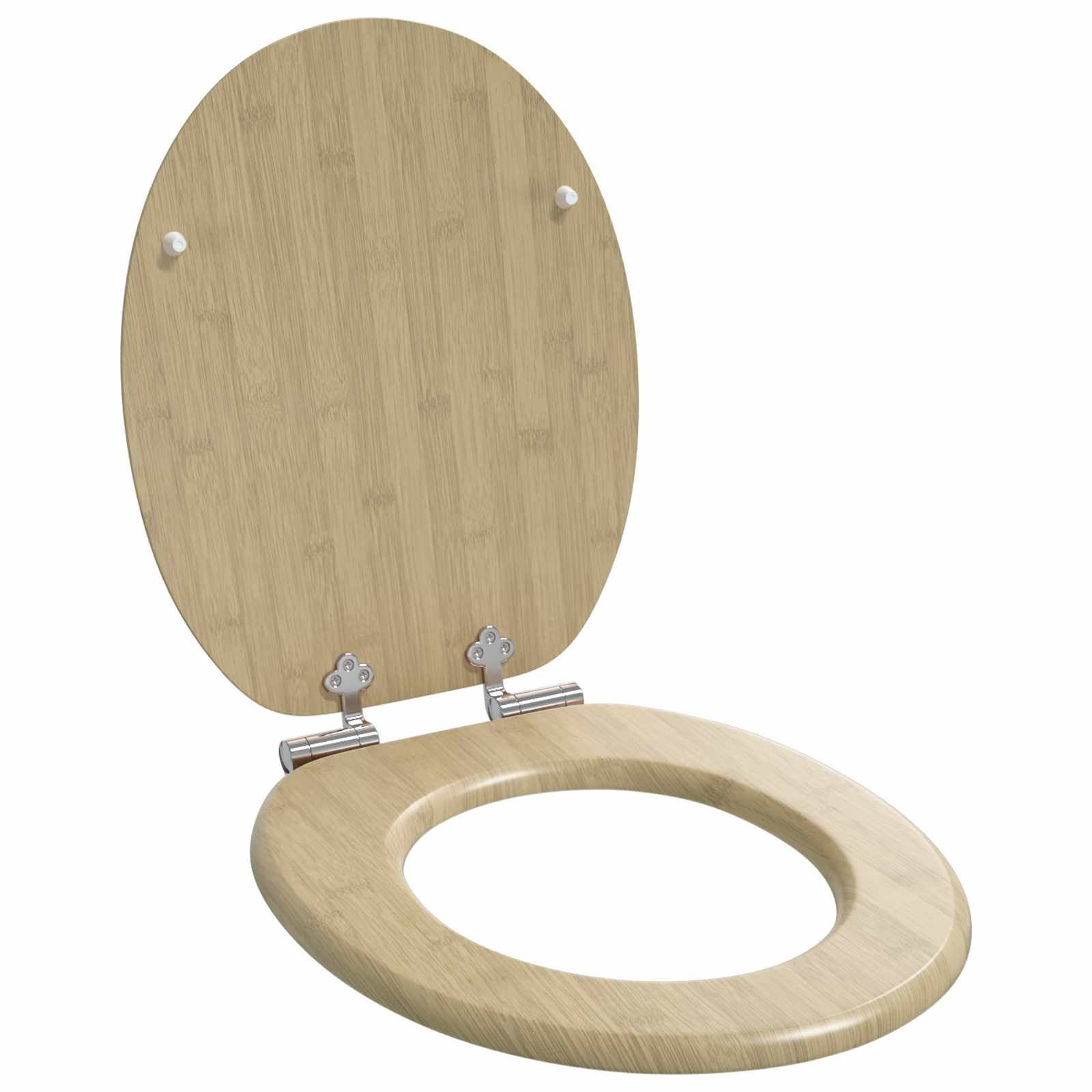 Toaletna sjedala s mekim zatvaranjem 2 pcs 44 x 38 cm MDF ploča