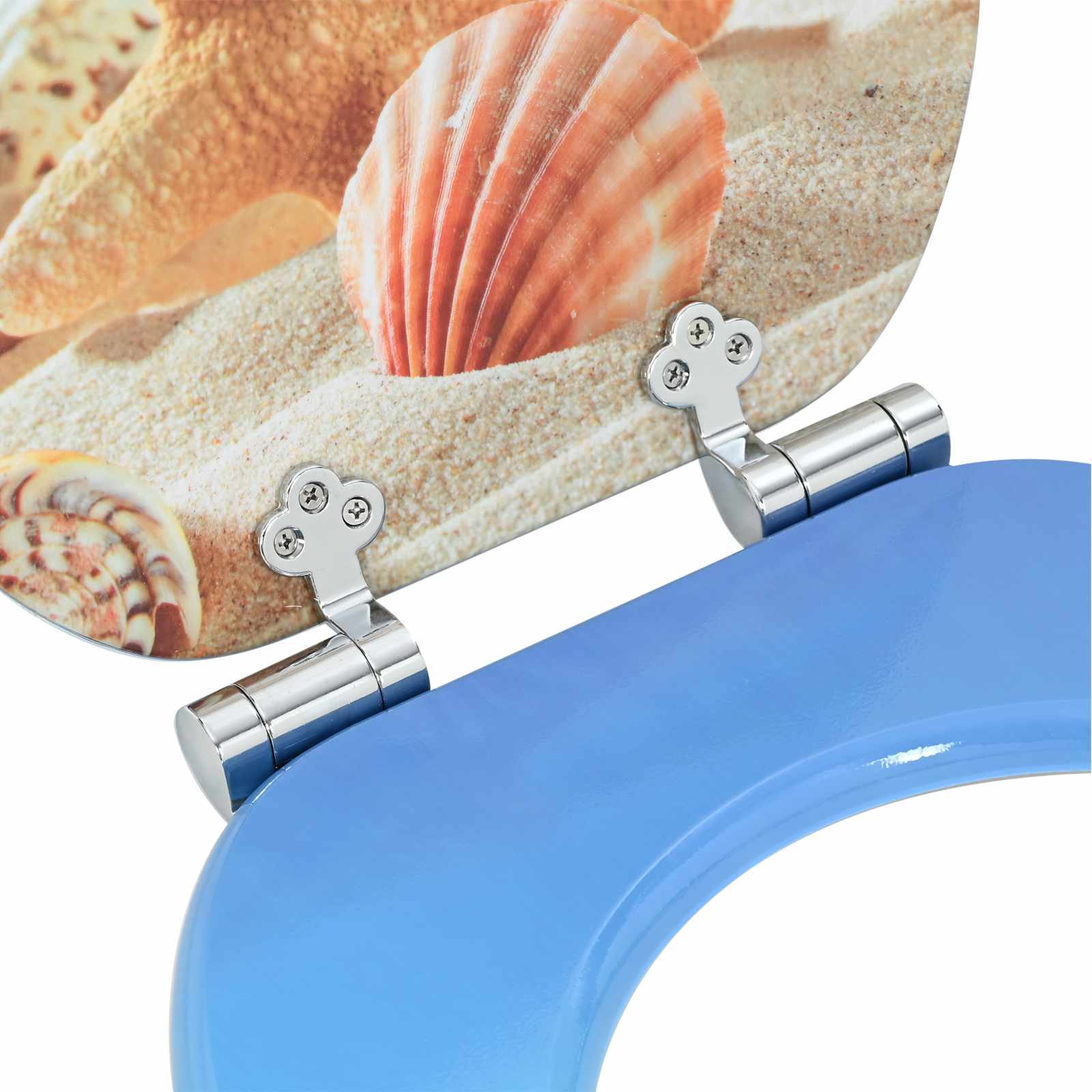 Toaletna sjedala s mekim zatvaranjem 2 pcs Morska školjka