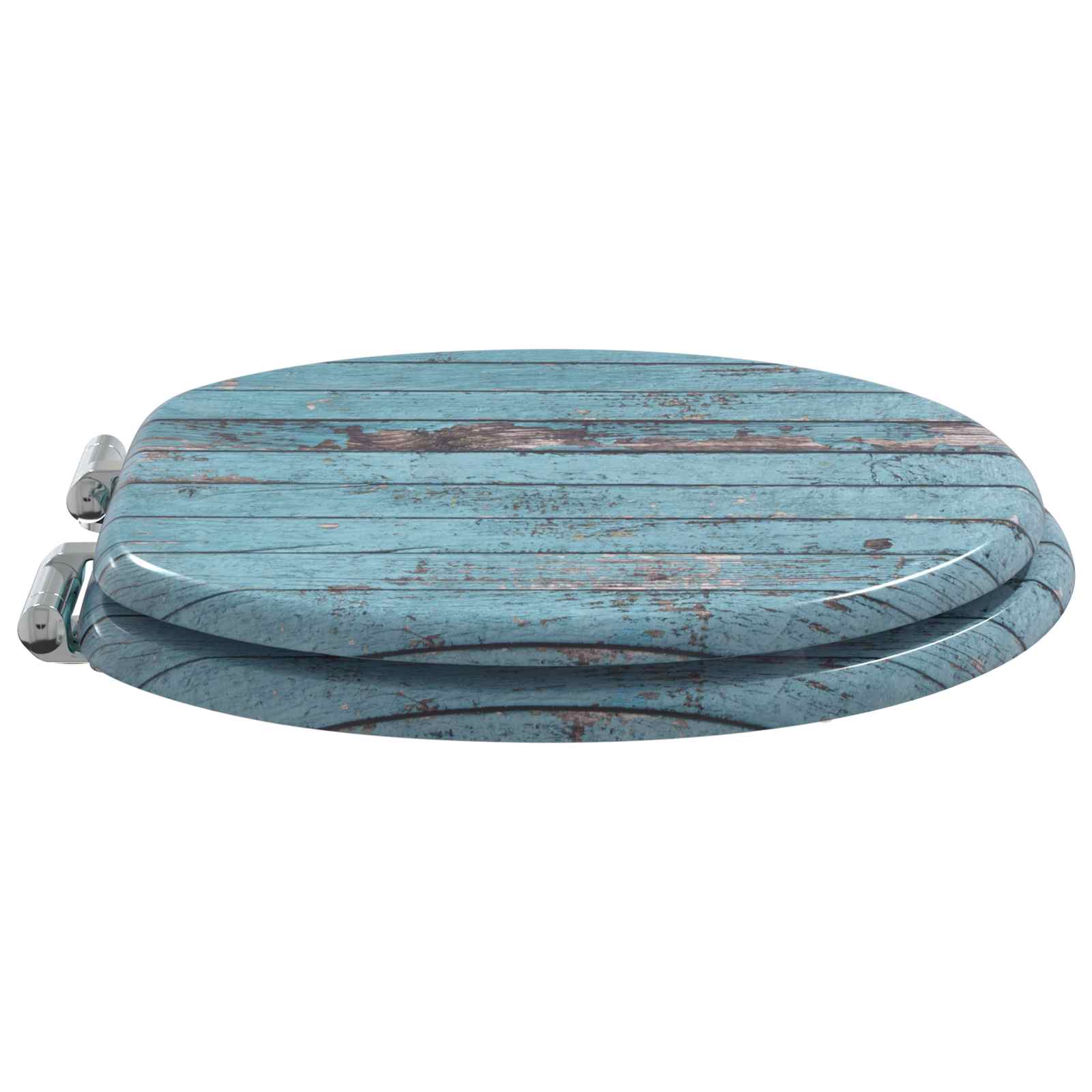 Toaletna sjedala s mekim zatvaranjem 2 pcs Plava 44 x 38 cm