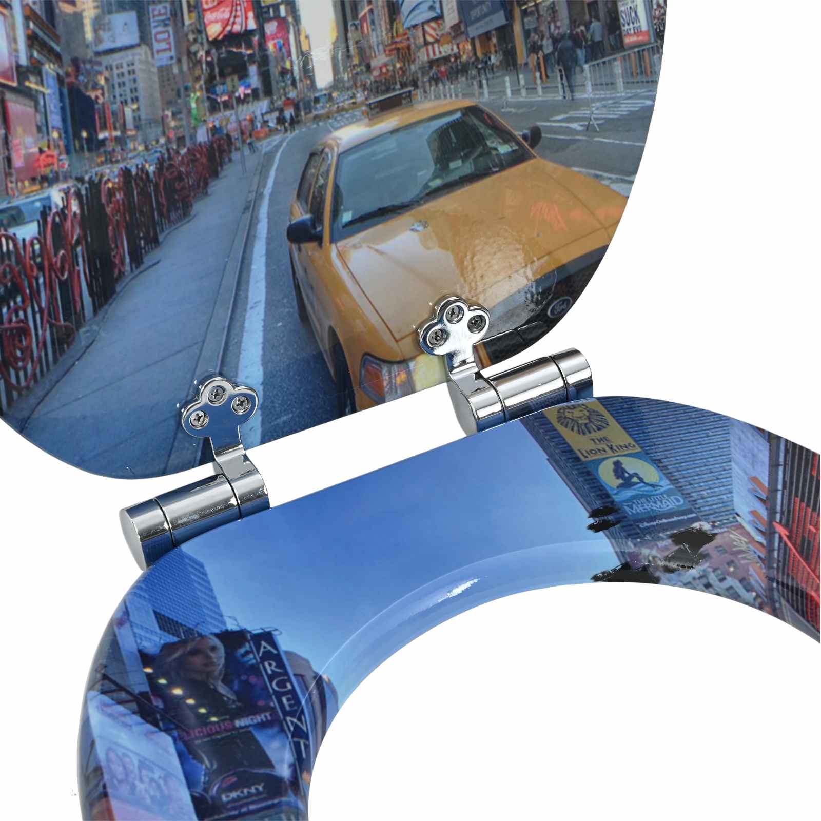 Toaletna sjedala s mekim zatvaranjem 2 pcs Šareni 44 x 38 cm