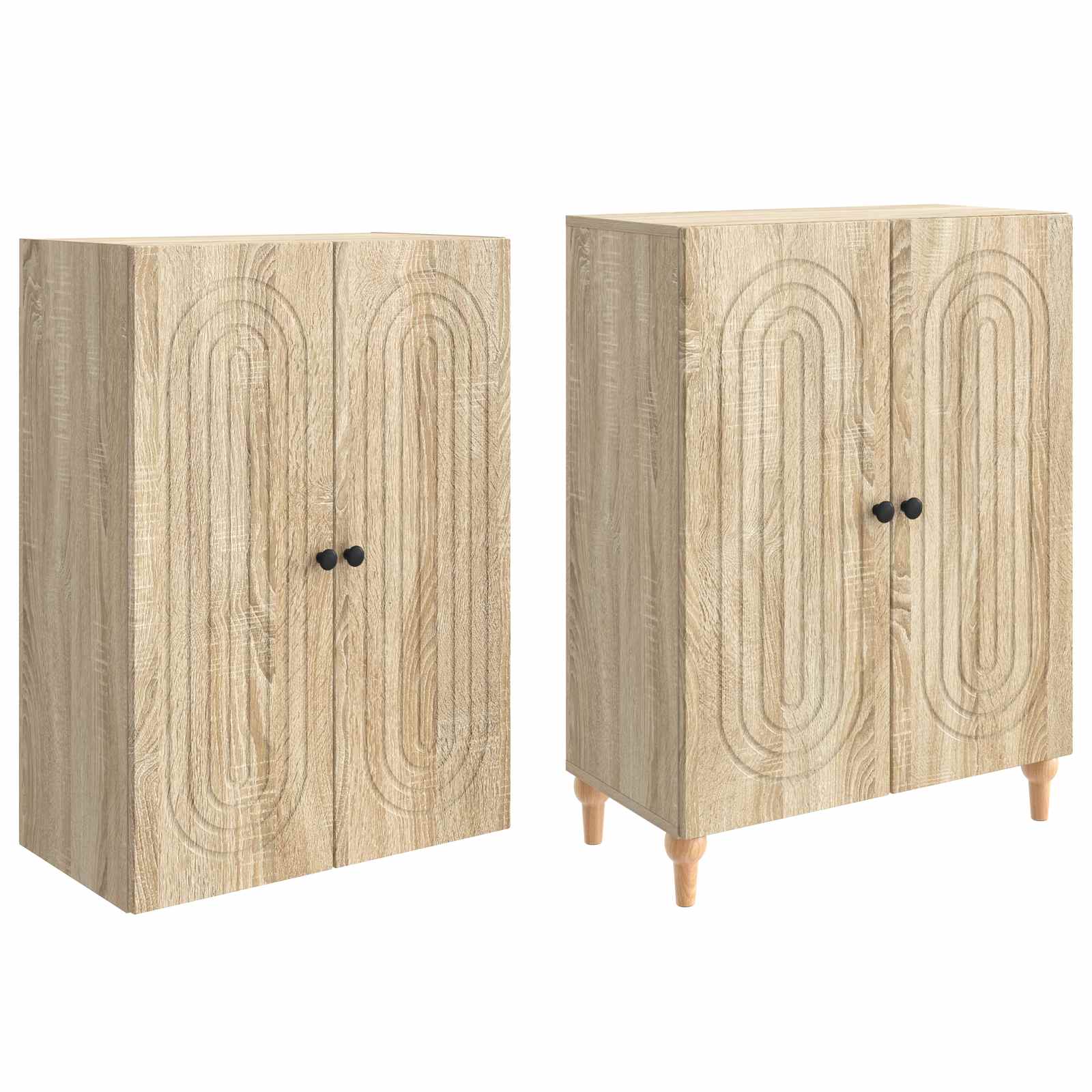 Set ormara 2 pcs 66 x 34,5 x 90 cm Konstruirano drvo