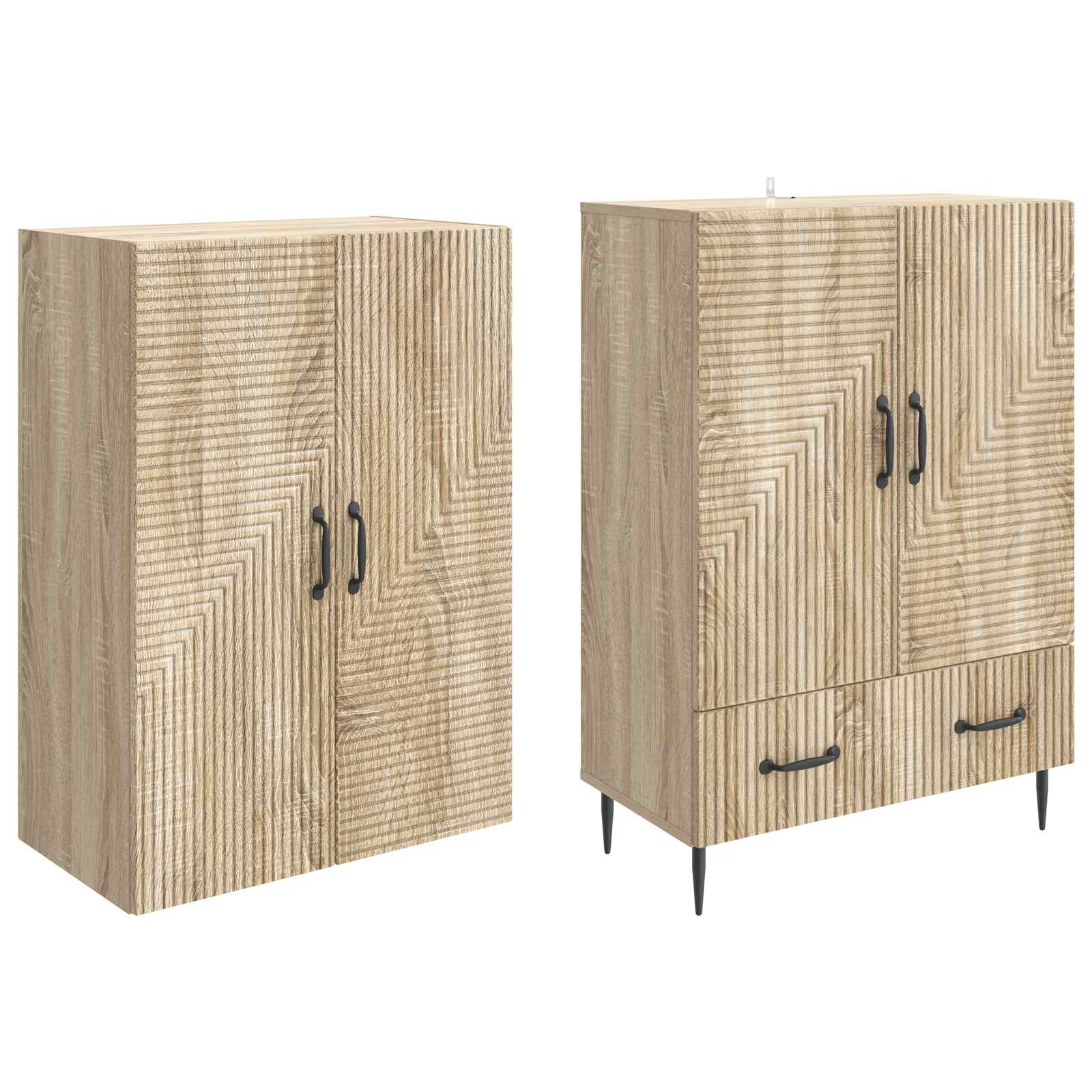 Set ormara 2 pcs 66 x 34,5 x 95 cm Konstruirano drvo