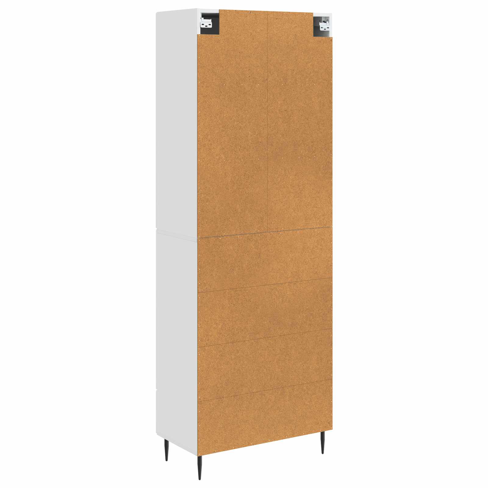 Set ormara 2 pcs Bijela visokog sjaja 66 x 34,5 x 90 cm