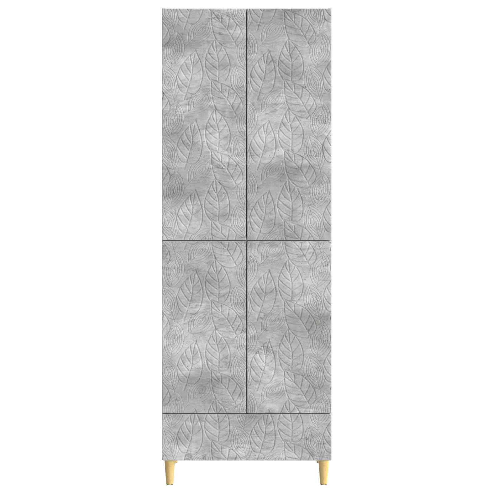 Set ormara 2 pcs Betonska siva Konstruirano drvo