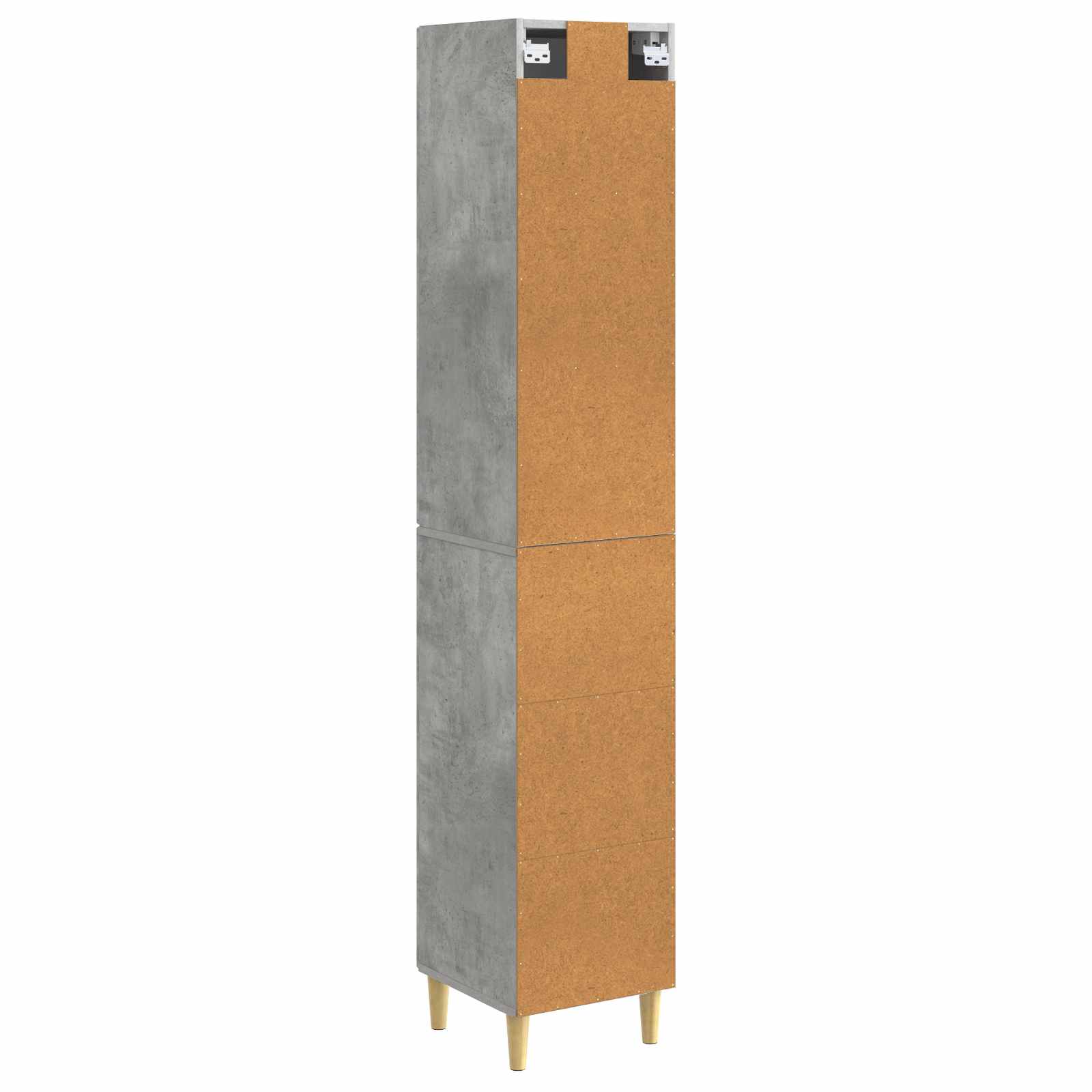 Set ormara 2 pcs Betonska siva Konstruirano drvo