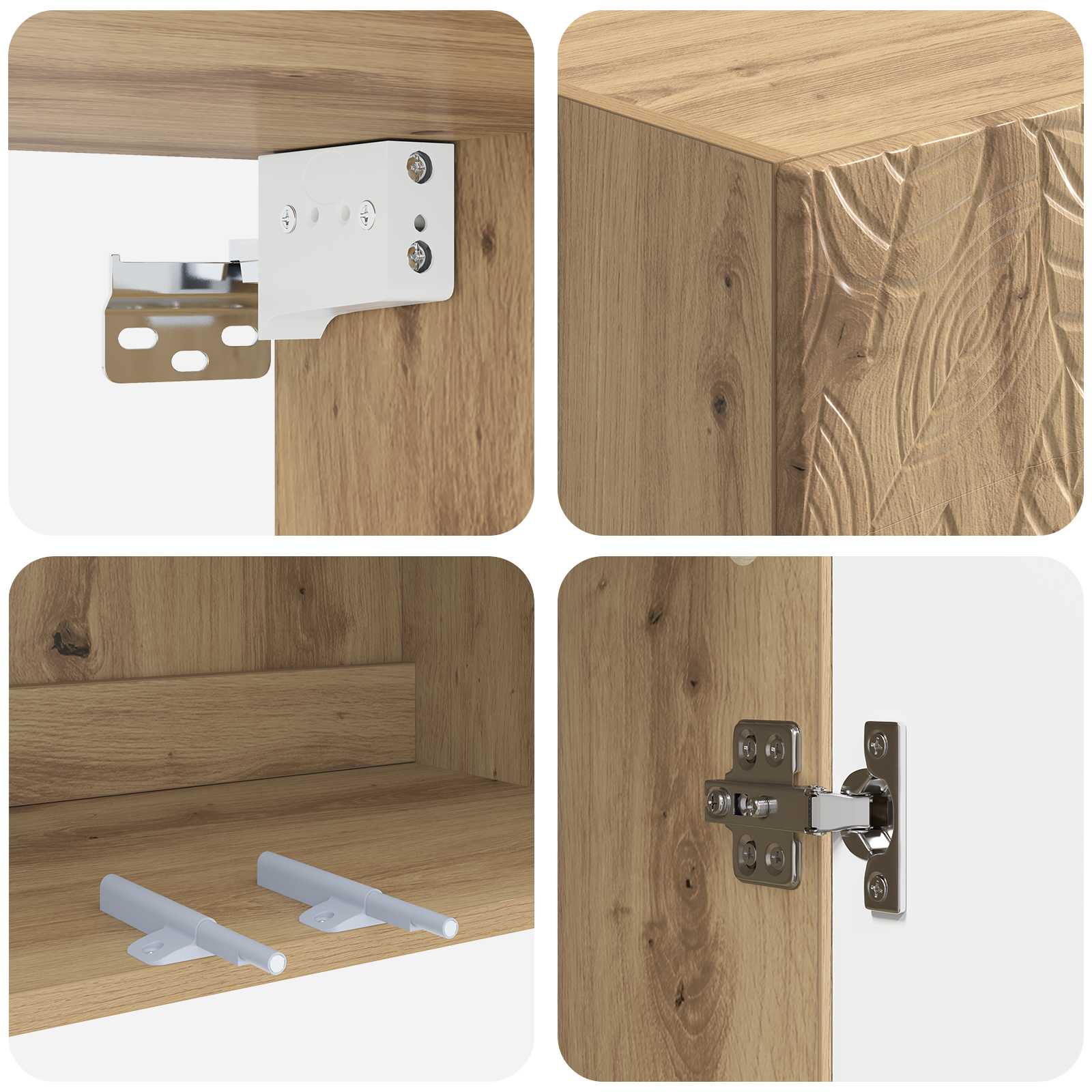 Set ormara 2 pcs Konstruirano drvo