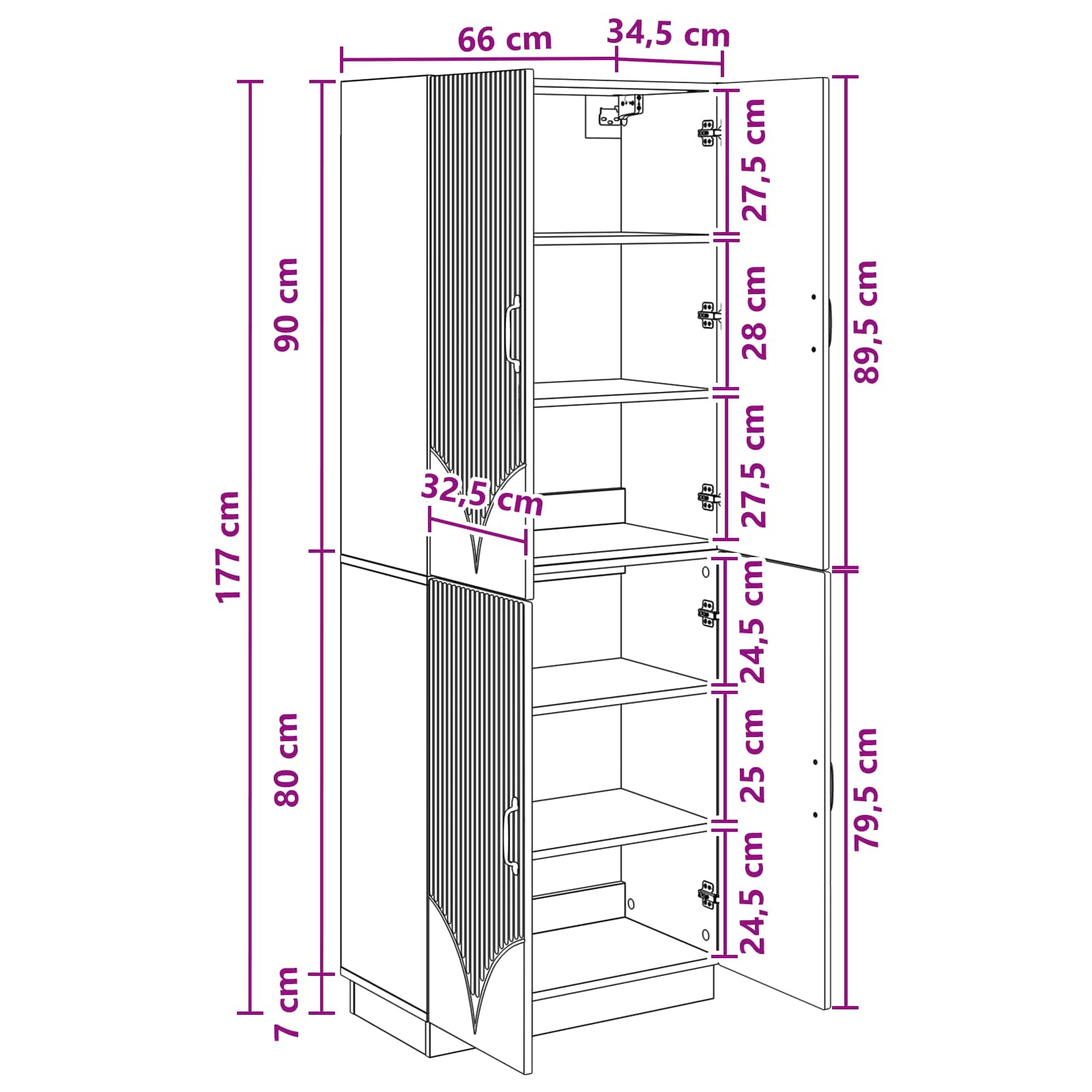 Set ormara 2 pcs Staro drvo Konstruirano drvo