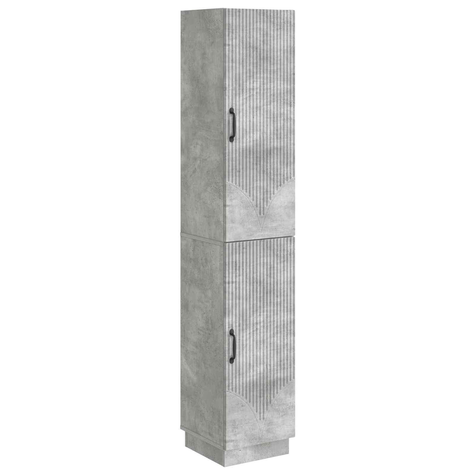 Set ormara 2 pcs Betonska siva Konstruirano drvo